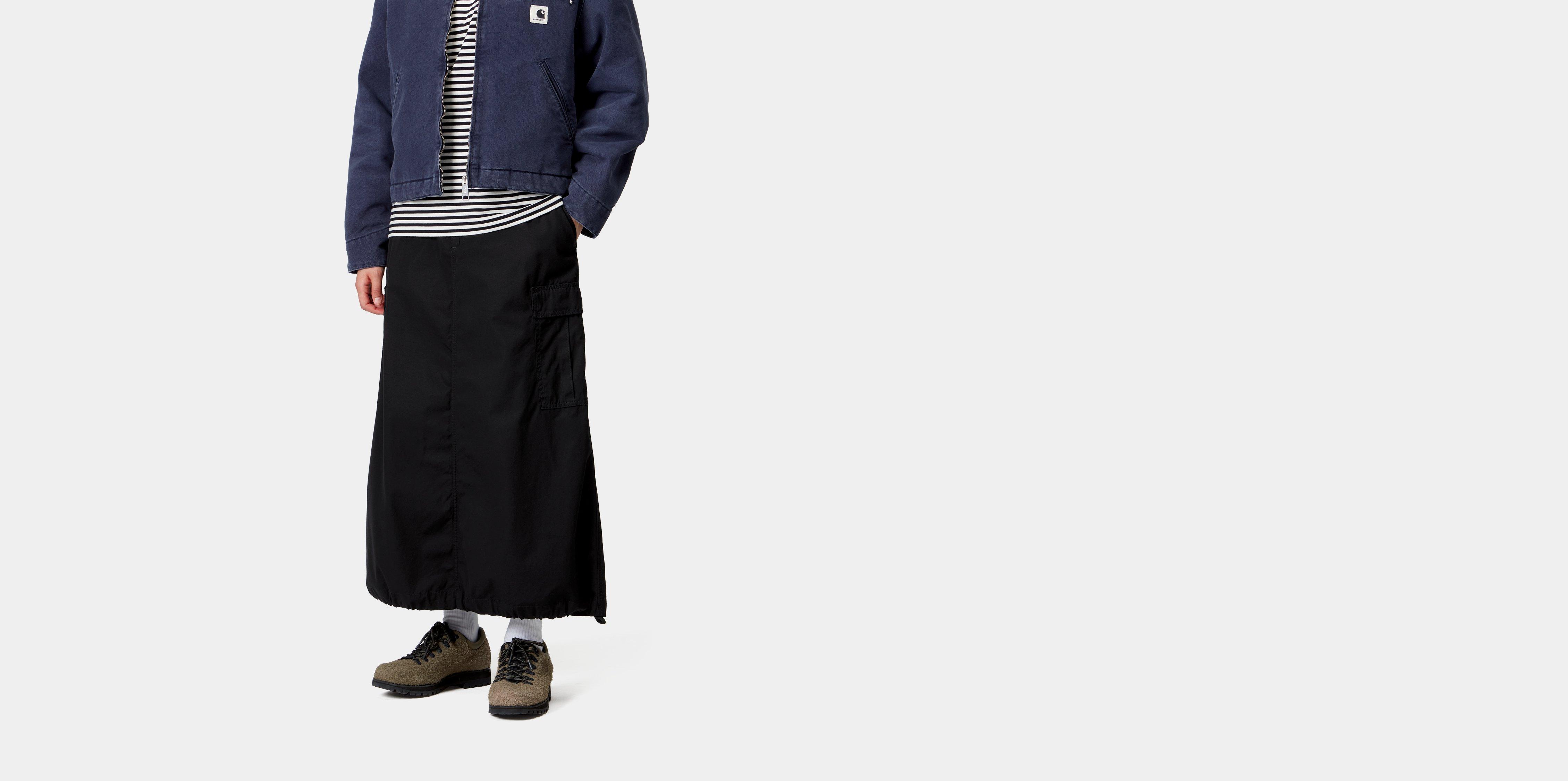 Carhartt WIP W' Cargo Skirt Long Black rinsed | M | Women
