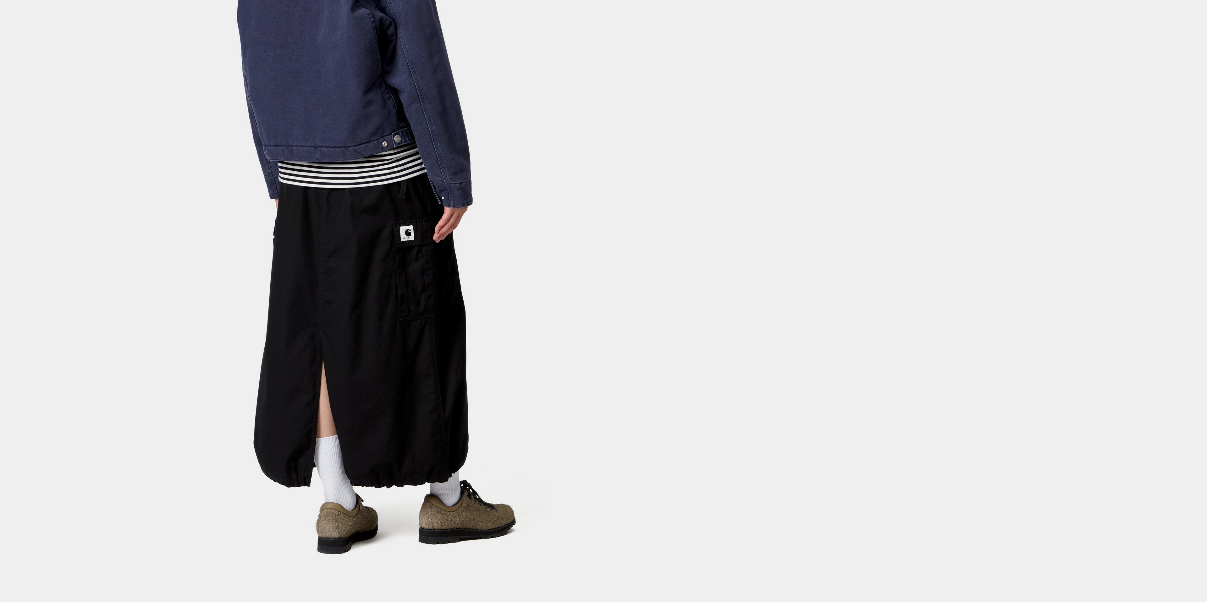 Carhartt WIP Women's Cargo Skirt Long, Black | Official Online Store