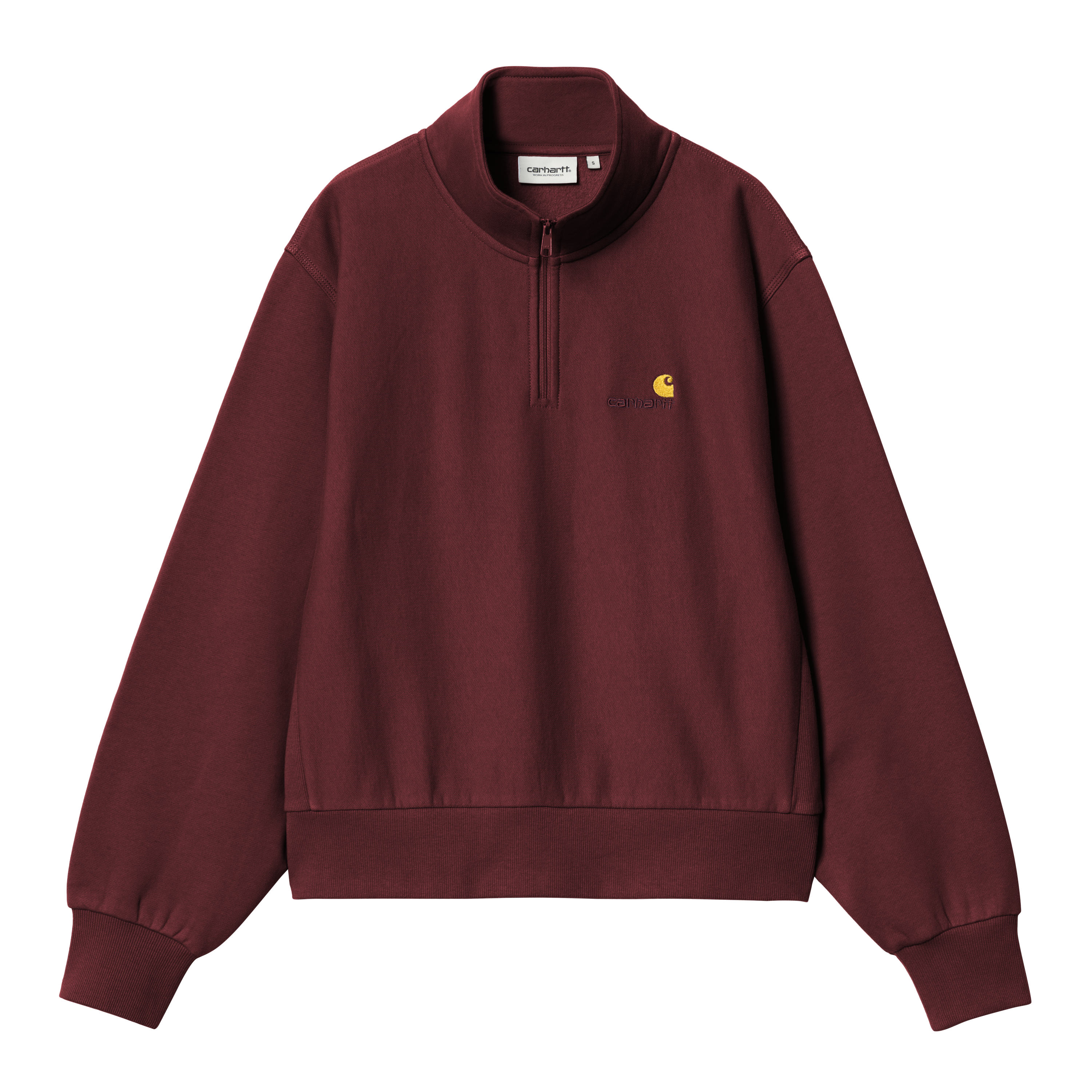 Carhartt WIP Women’s American Script High Neck Sweatshirt em Vermelho