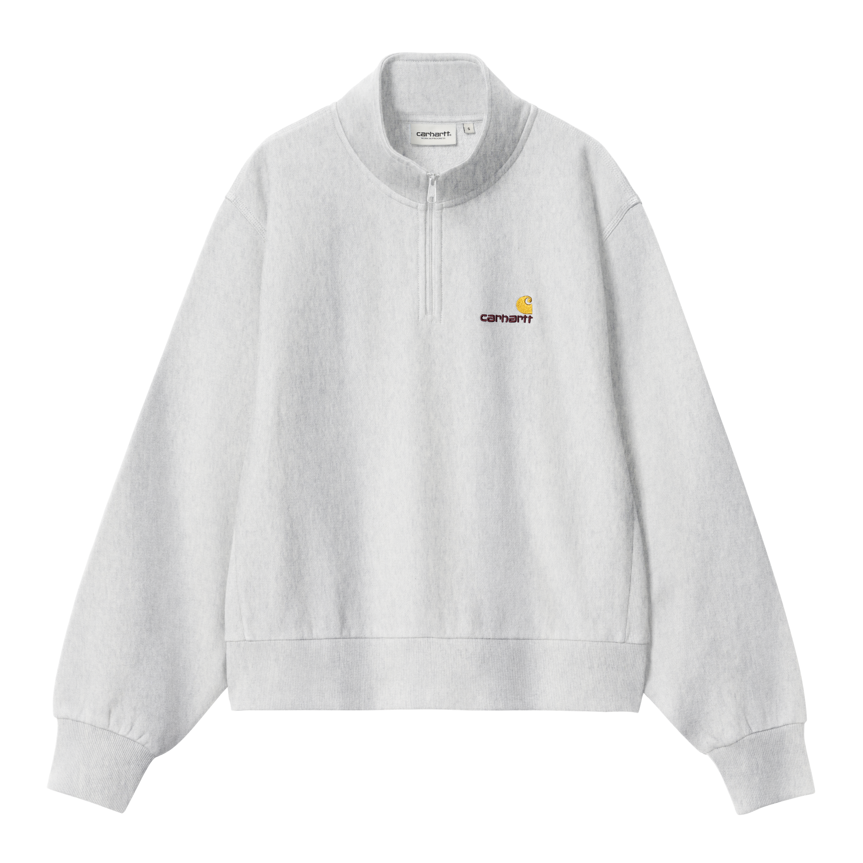 Carhartt WIP Women’s American Script High Neck Sweatshirt in Grigio