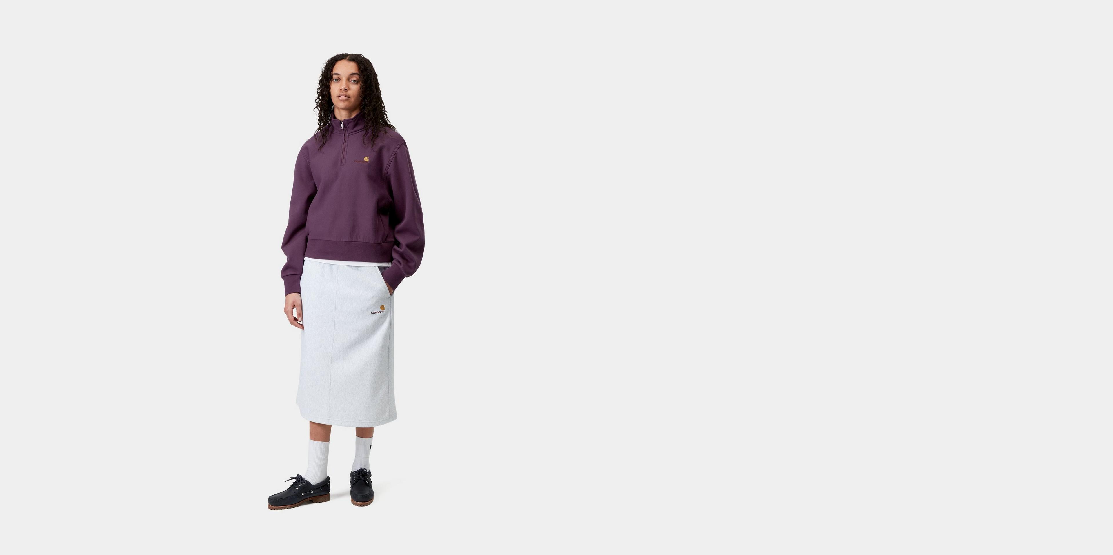 スカート Carhartt 'American Script' skirt Carhartt WIP Women's American Script Sweat Skirt | Ash