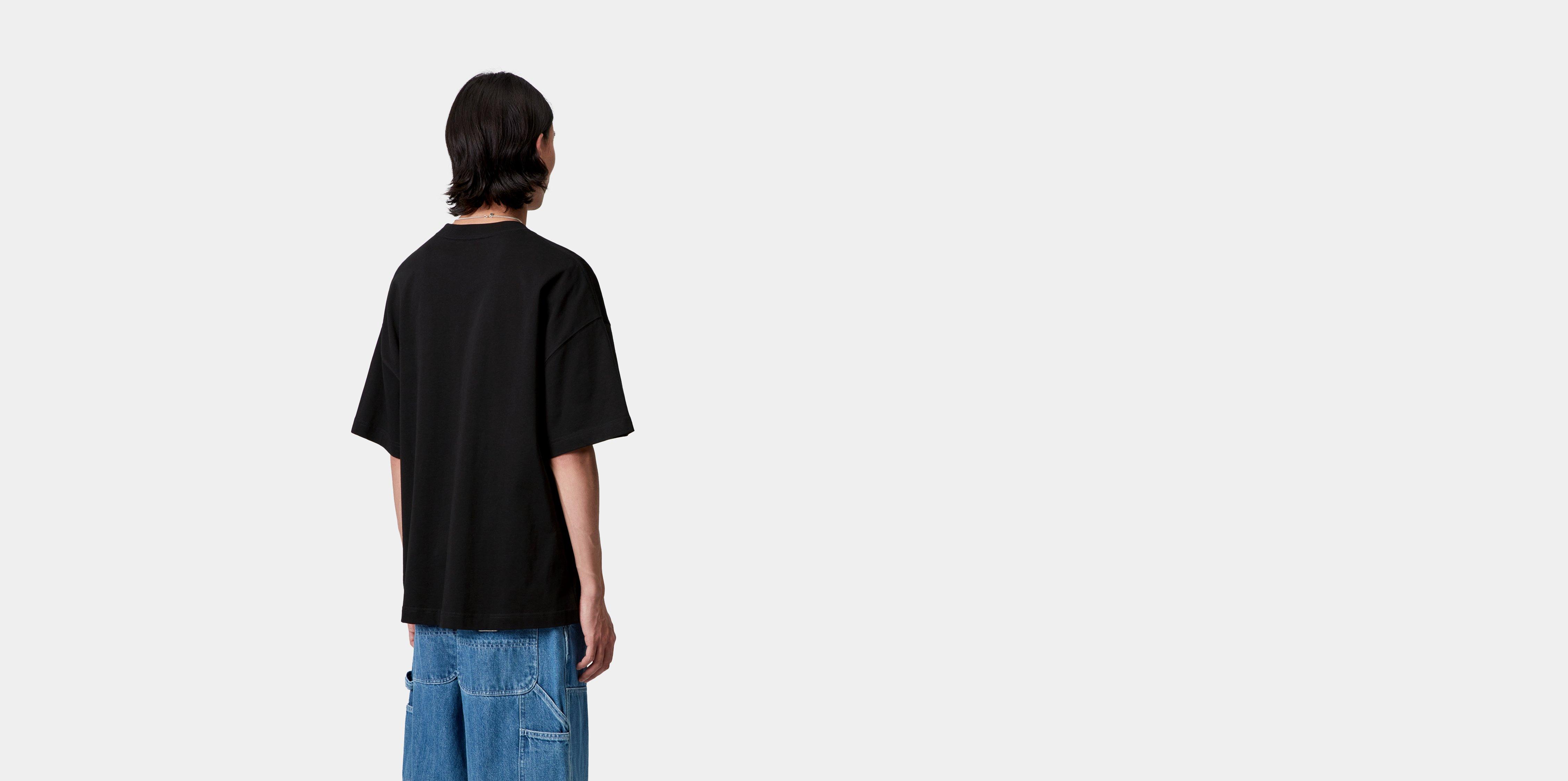 Carhartt WIP Short Sleeve Signature Script T-Shirt in Nero