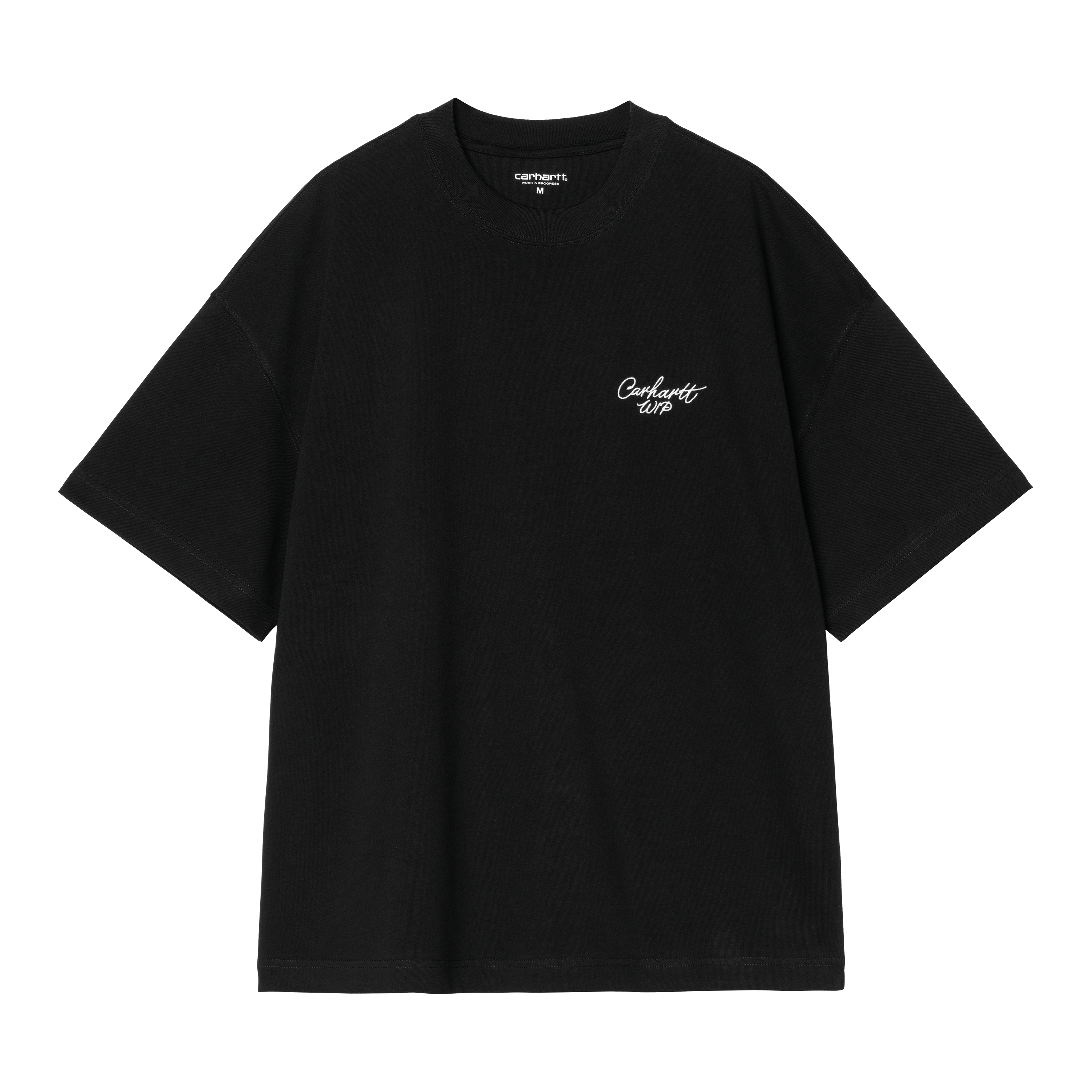 【関税&送料込】Carhartt Wip S S Signature Script T-Shirt Bl Carhartt WIP S/S Signature Script T-Shirt, Black / White