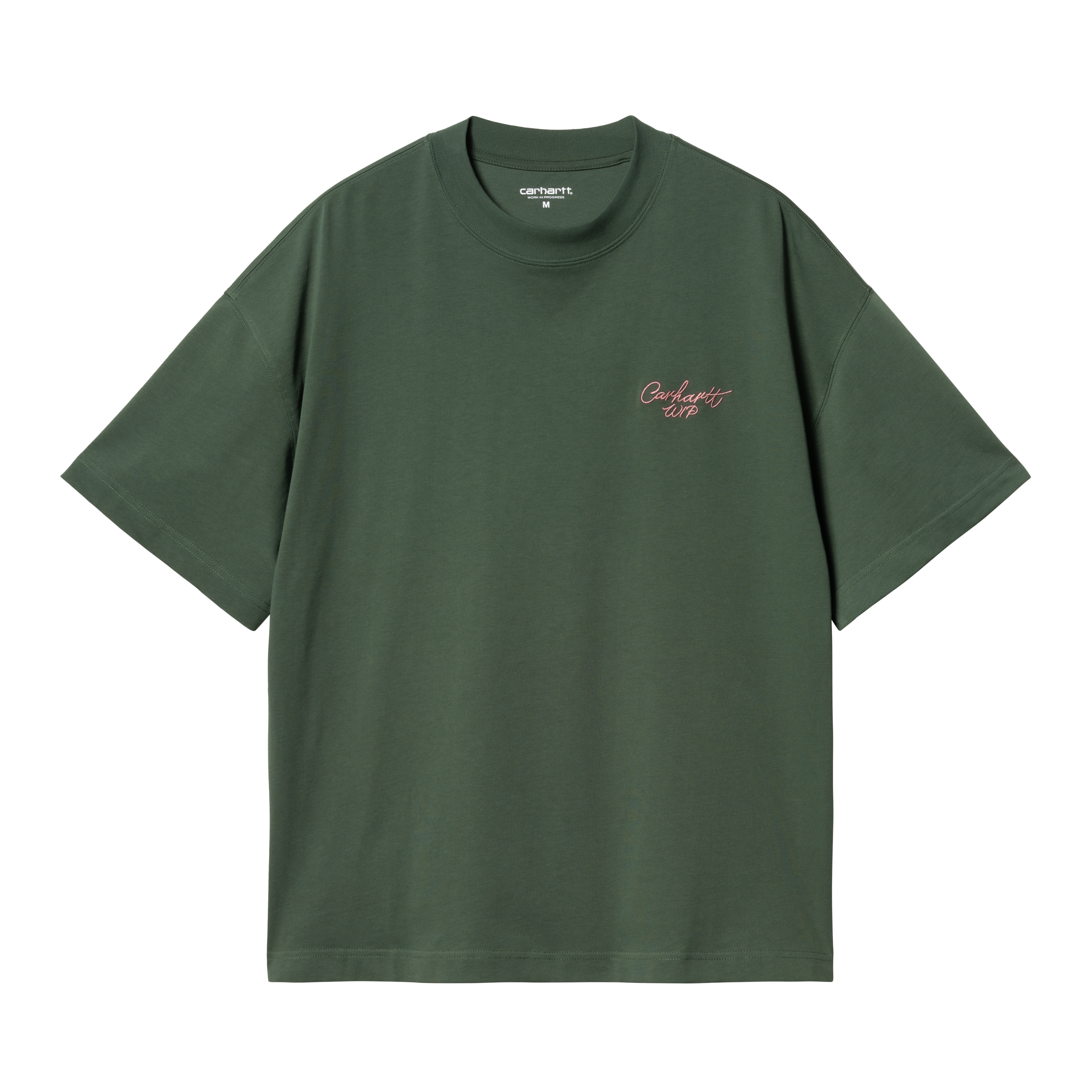 Carhartt WIP Short Sleeve Signature Script T-Shirt in Green