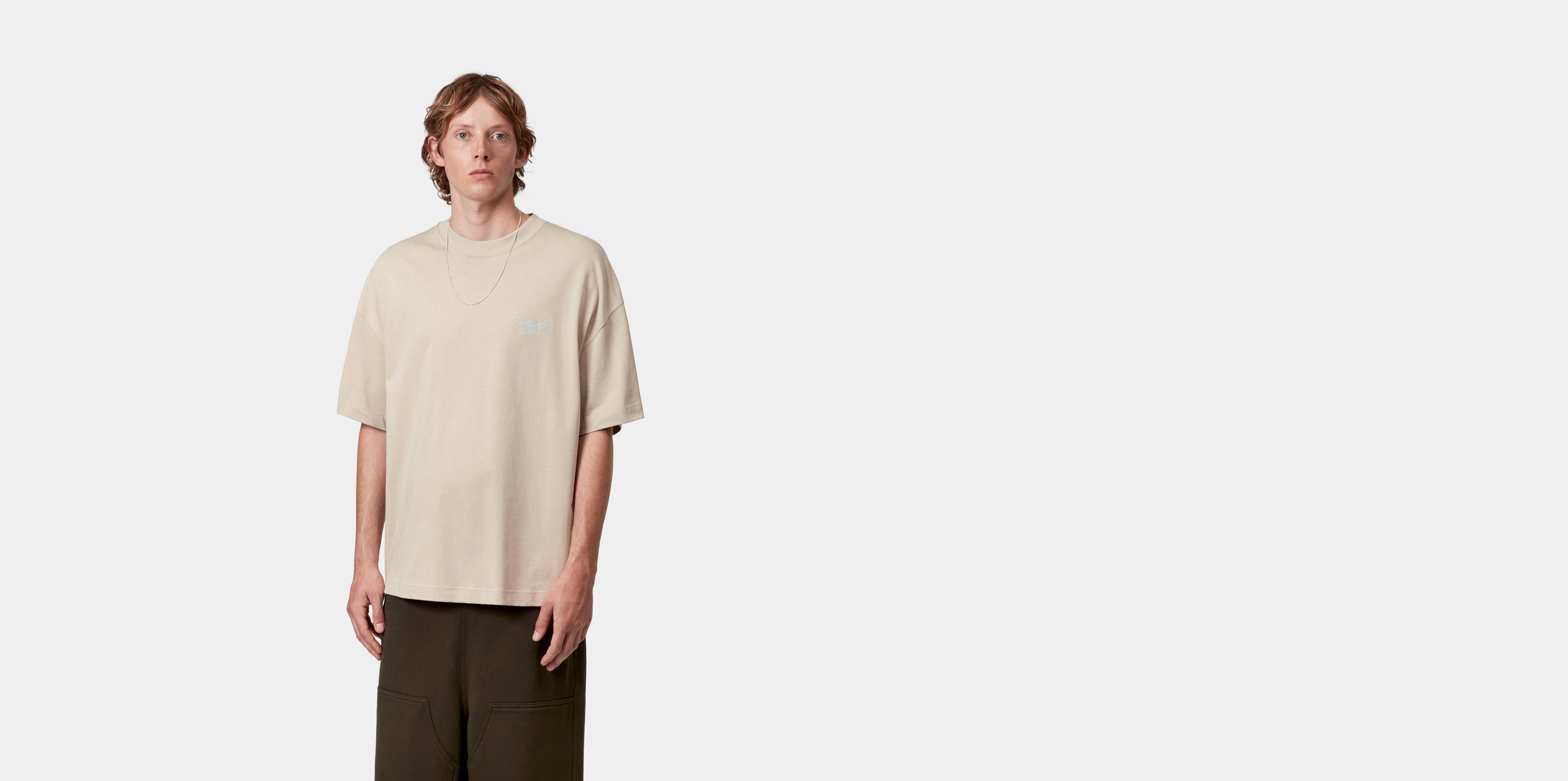 Carhartt WIP S/S Signature Script T-Shirt Fleur De Sel / Citadel | beige | S | Men