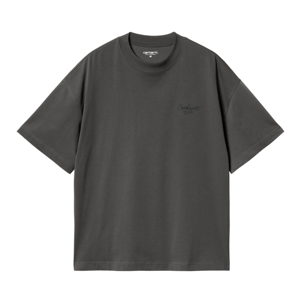 S/S Signature Script T-Shirt Graphite / Dark Scarab
