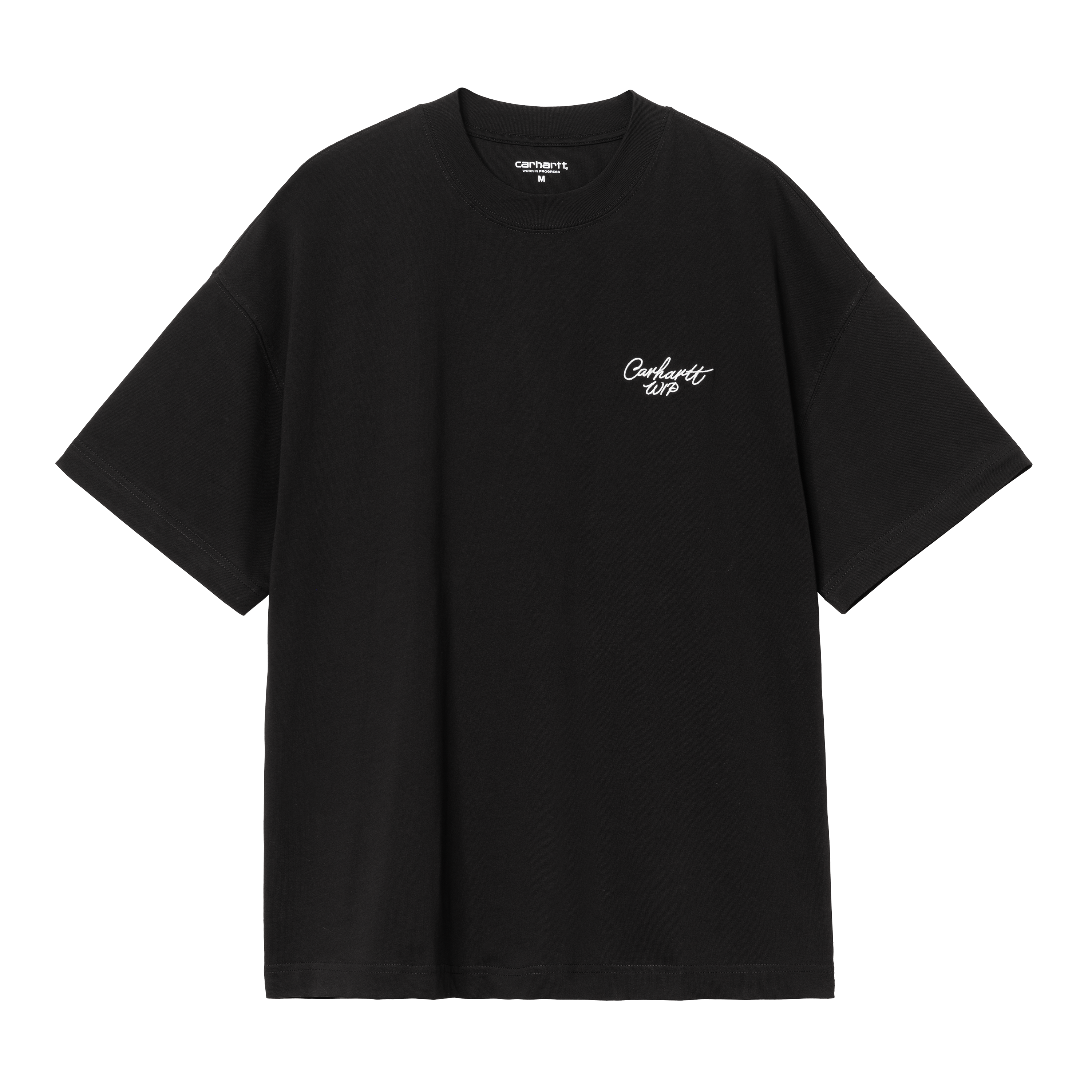 Carhartt WIP Short Sleeve Signature Script T-Shirt in Schwarz