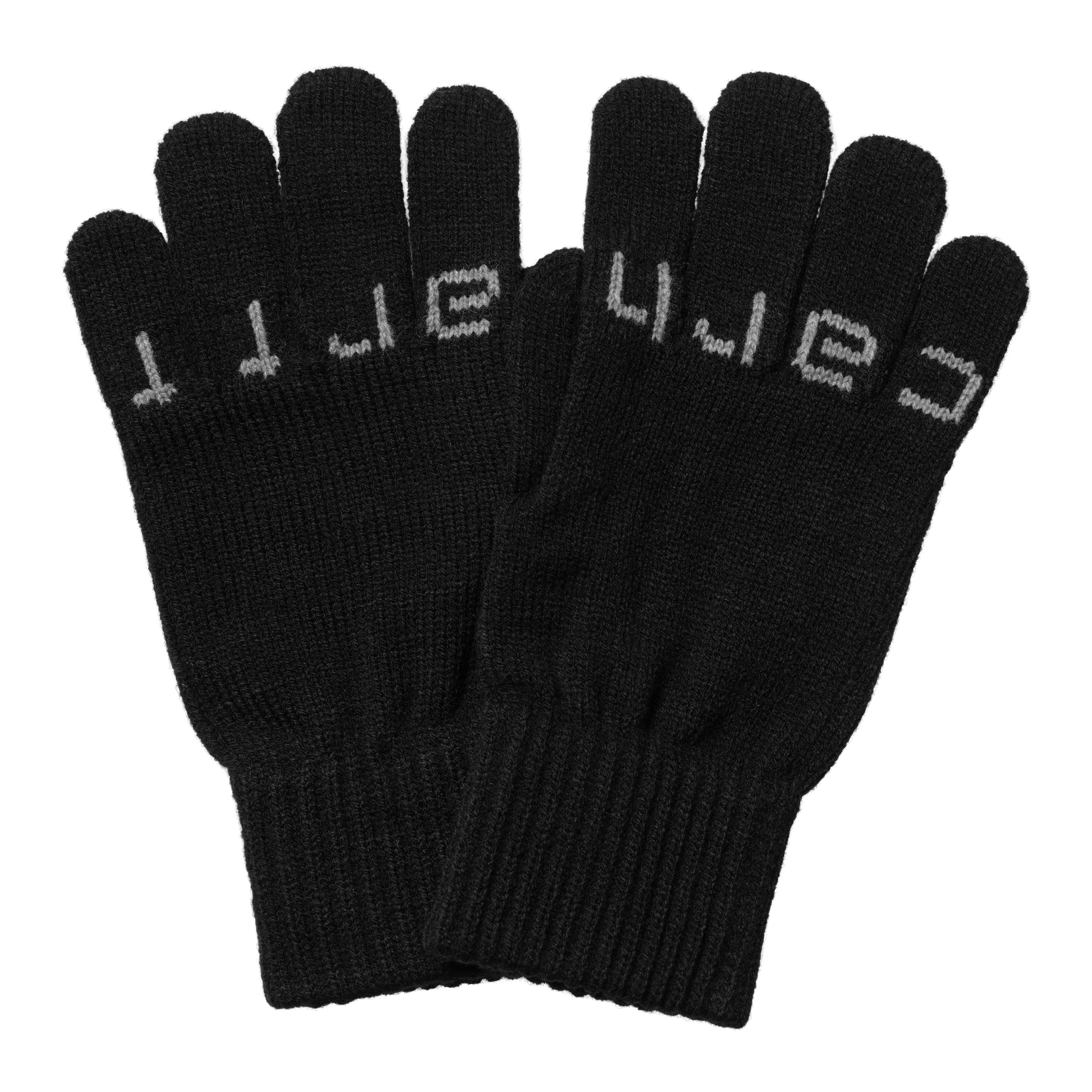Carhartt WIP Script Gloves in Nero