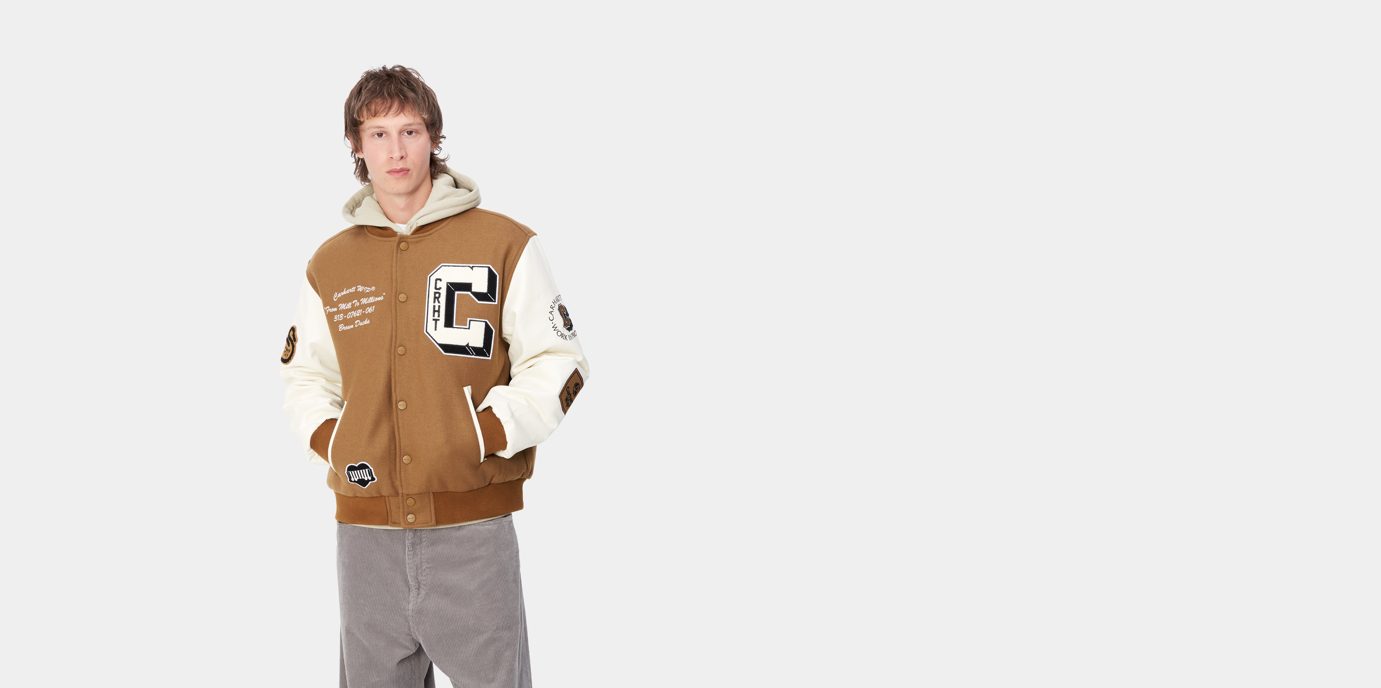 CARHARTT カーハート WIP Brown Ducks bomber jacket ジャケット