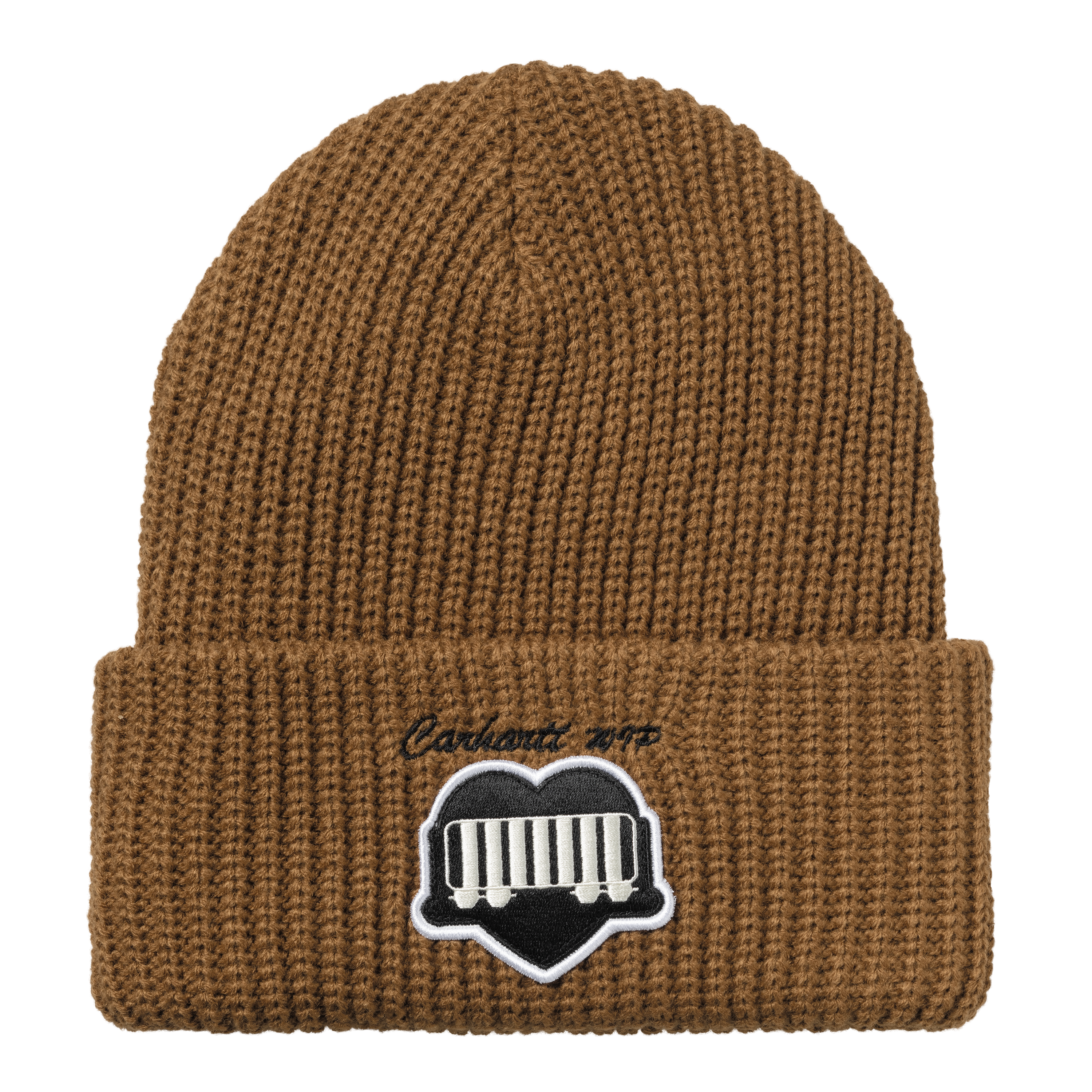 Carhartt WIP OG Heart Train Beanie in Brown