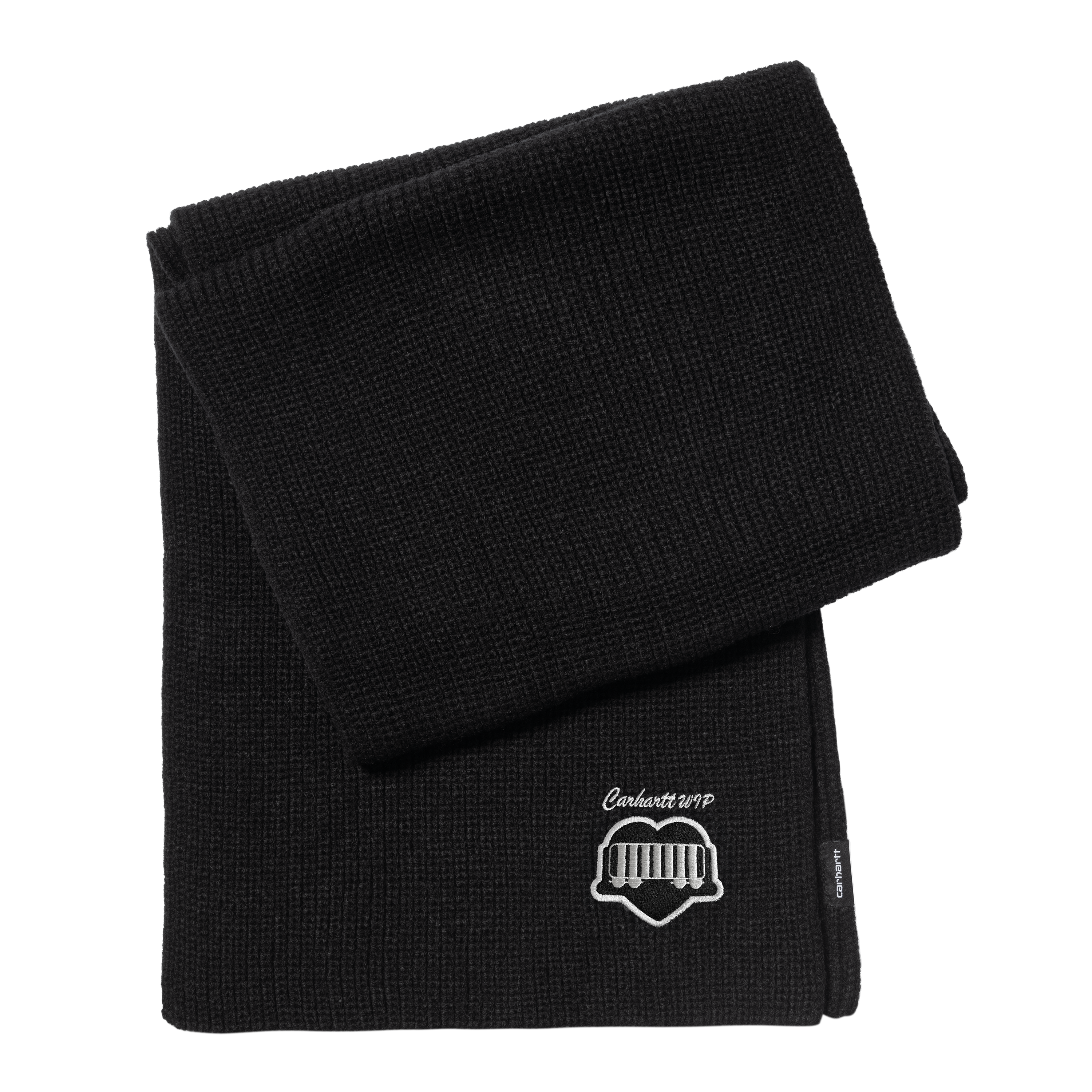 Carhartt WIP Heart Train Patch Scarf in Black