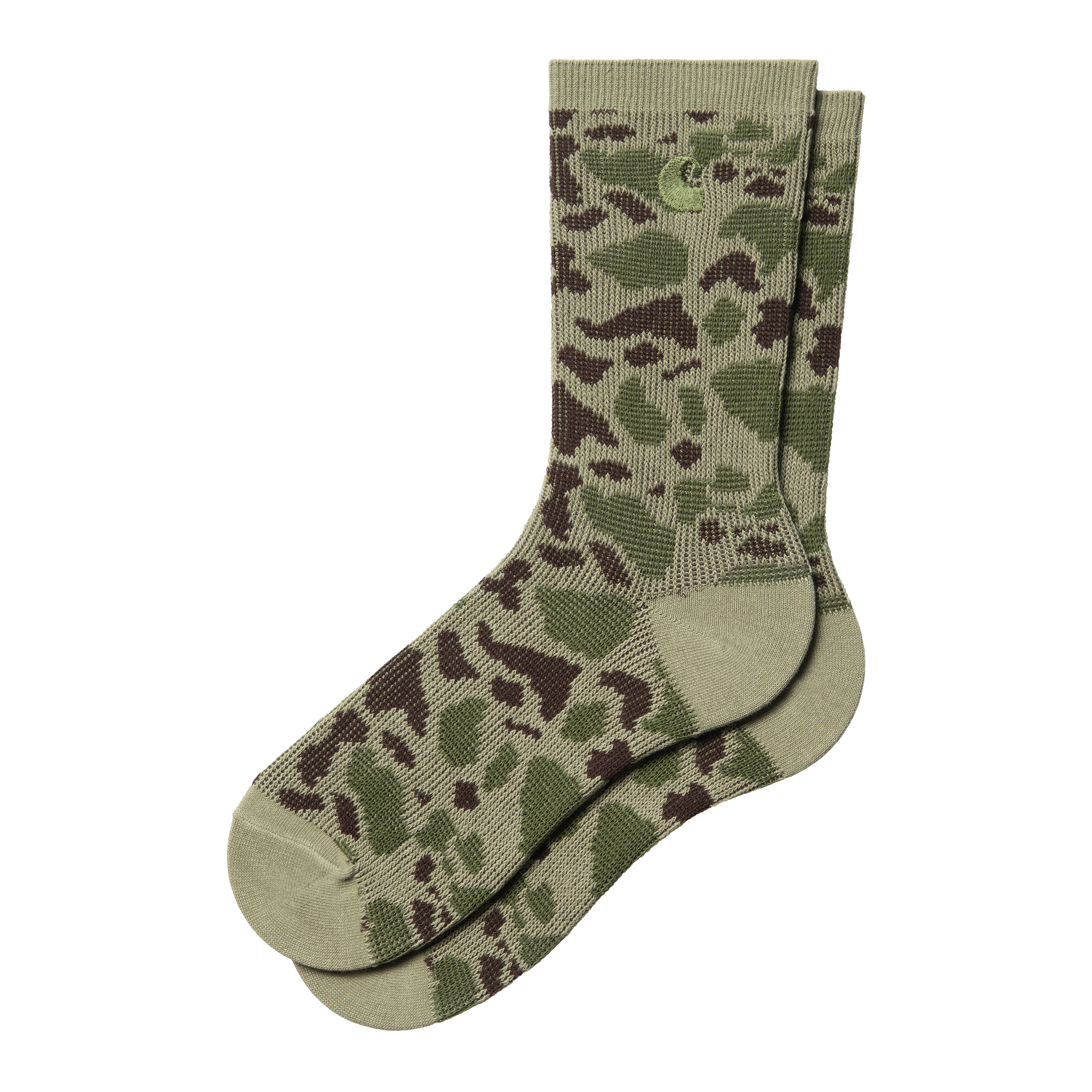 Carhartt WIP Camo Socks in Green