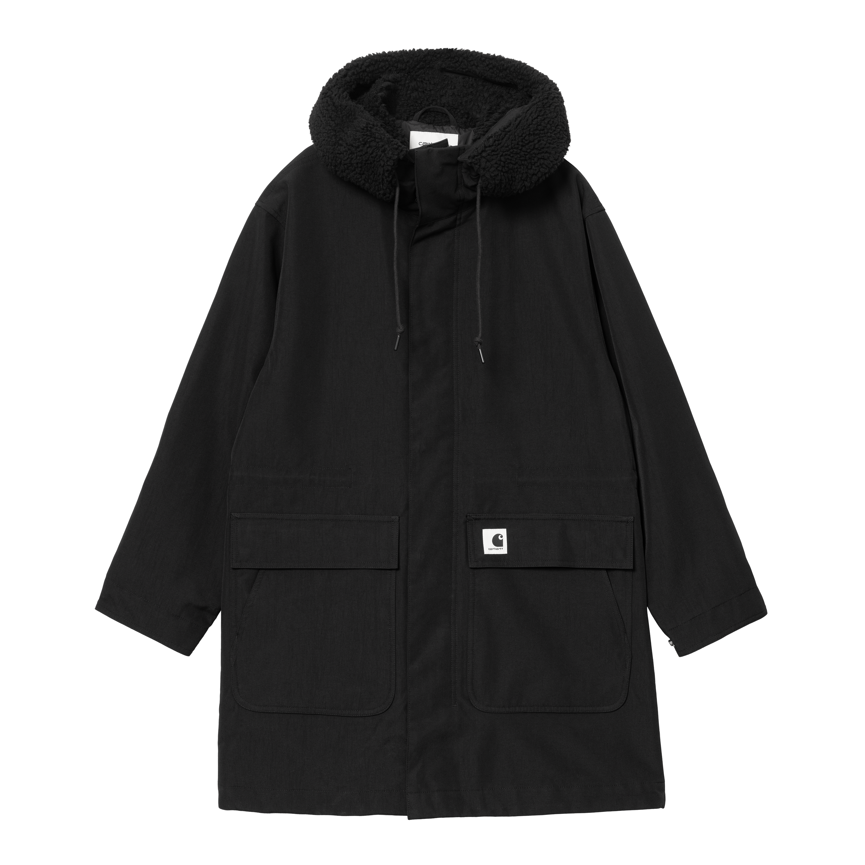 Carhartt WIP W Clarton Parka Black Black Official Online Store