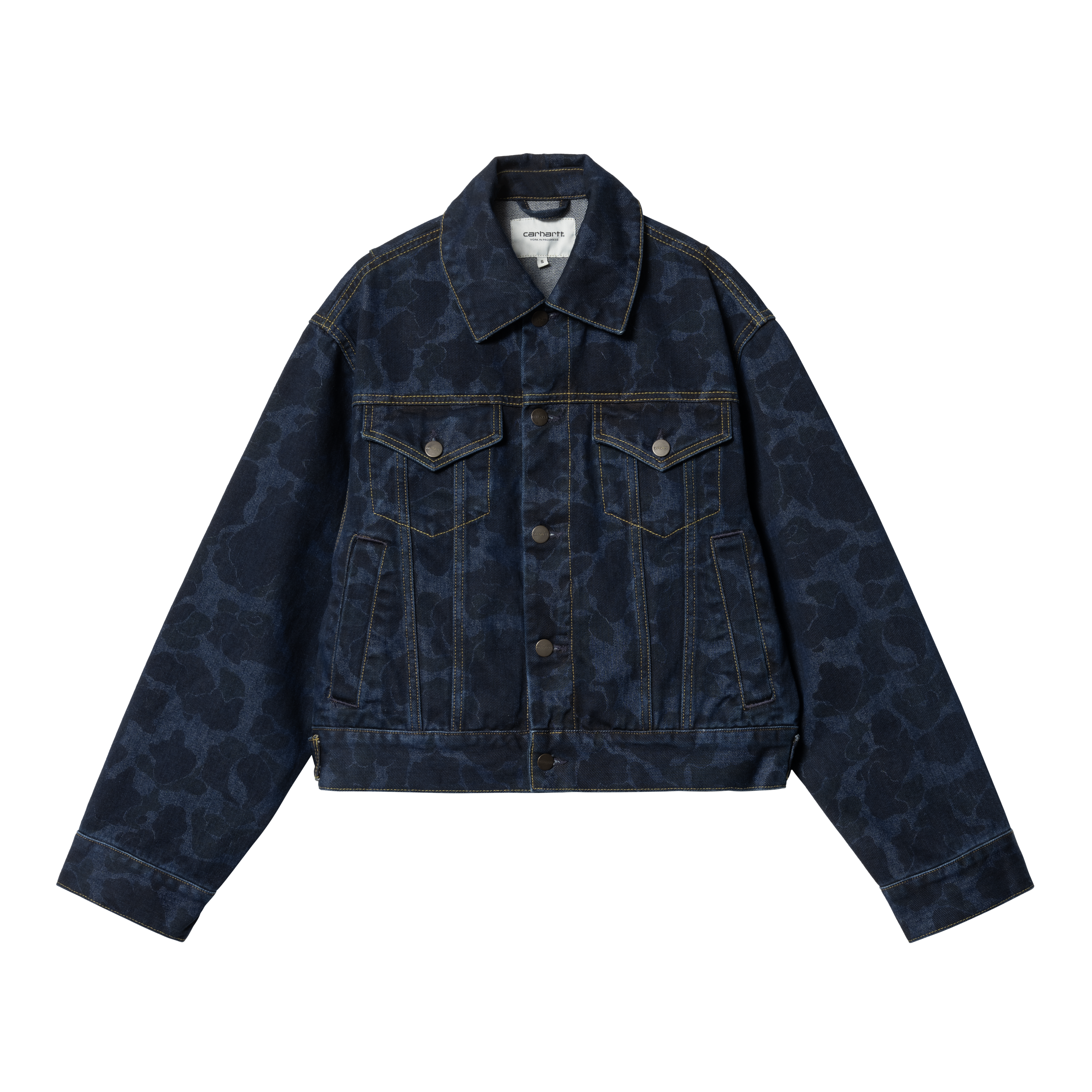 Carhartt WIP W Duck Orell Jacket Camo Duck Blue Official Online Store