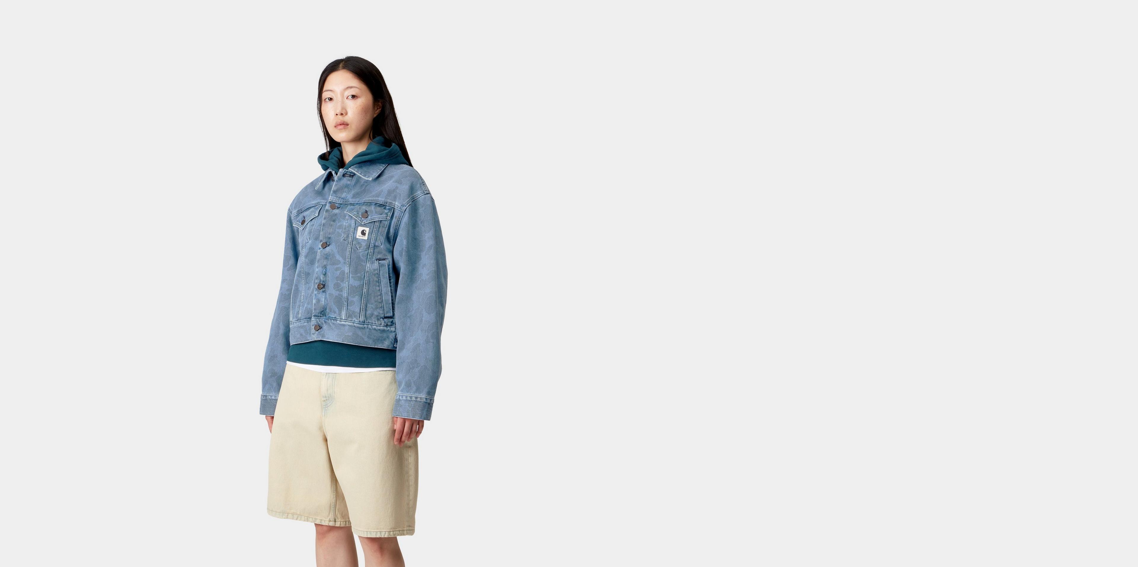 Carhartt WIP W' Duck Orell Jacket, Camo Duck, Blue