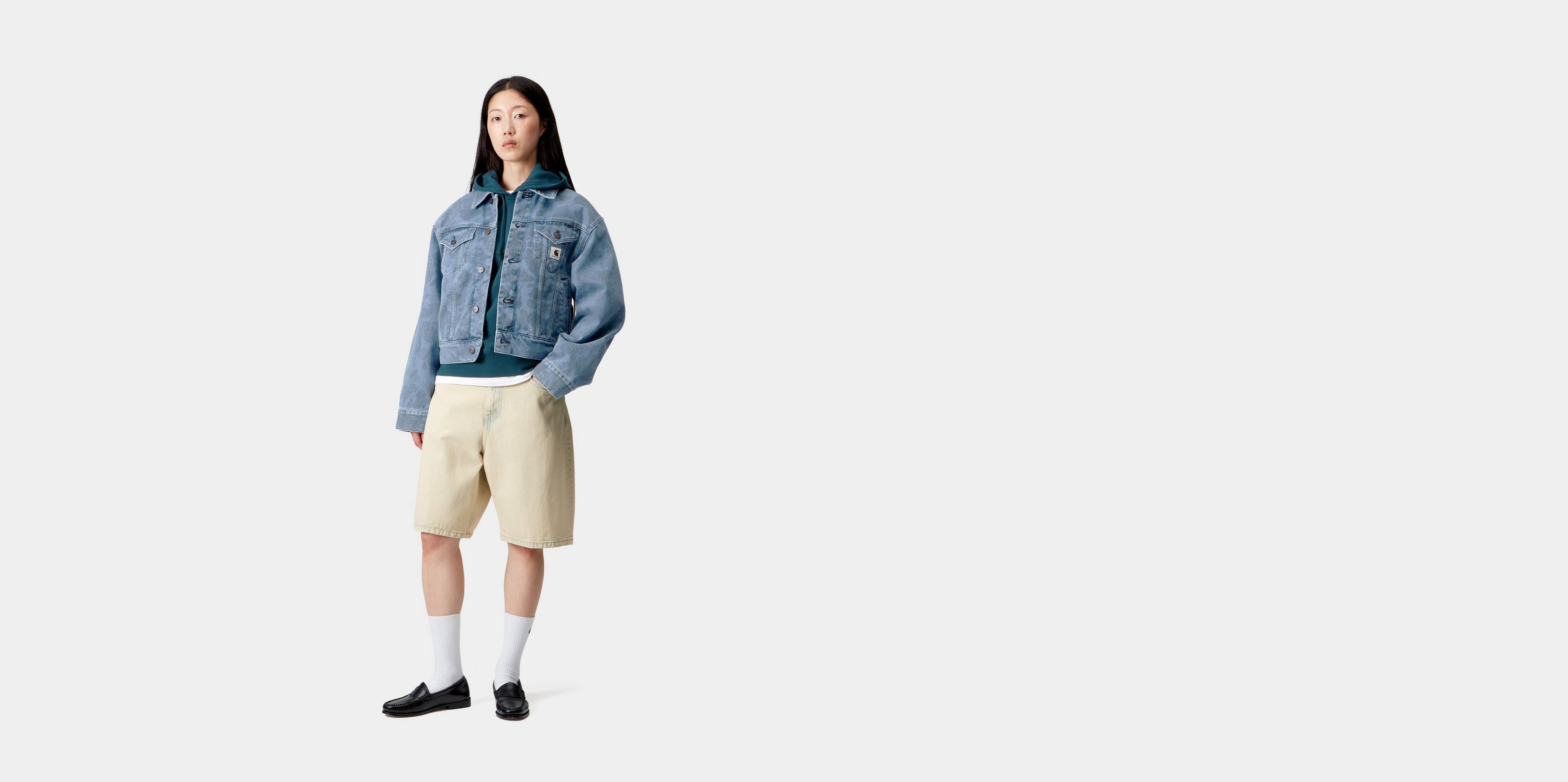 Carhartt WIP Women's Duck Orell Jacket, Camo Duck, Blue | Official