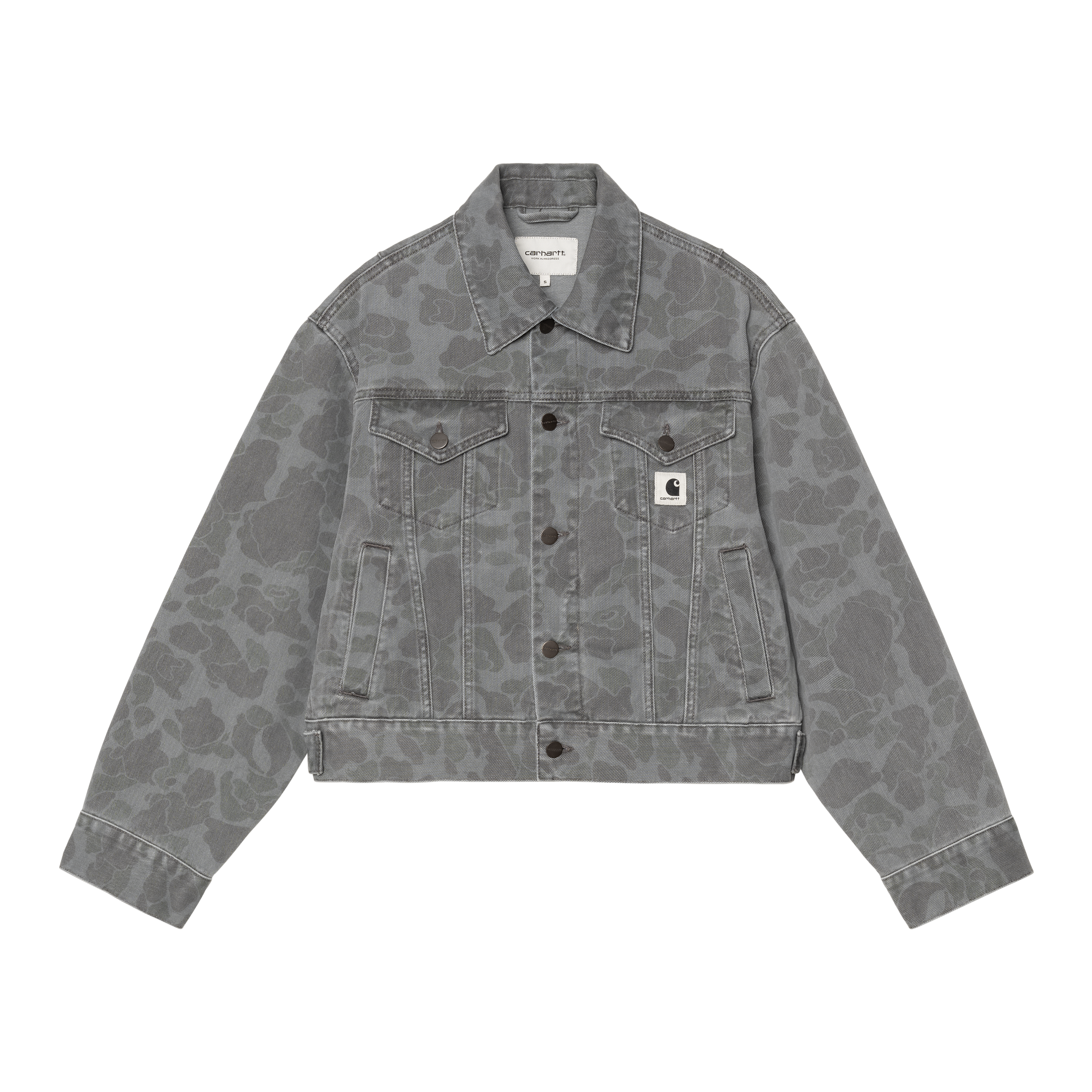 【CARHARTTWIP】 W DUCK ORELL JACKET CAMO DUCK☆大人気☆ Carhartt WIP W' Duck Orell Jacket, Camo Duck, Black