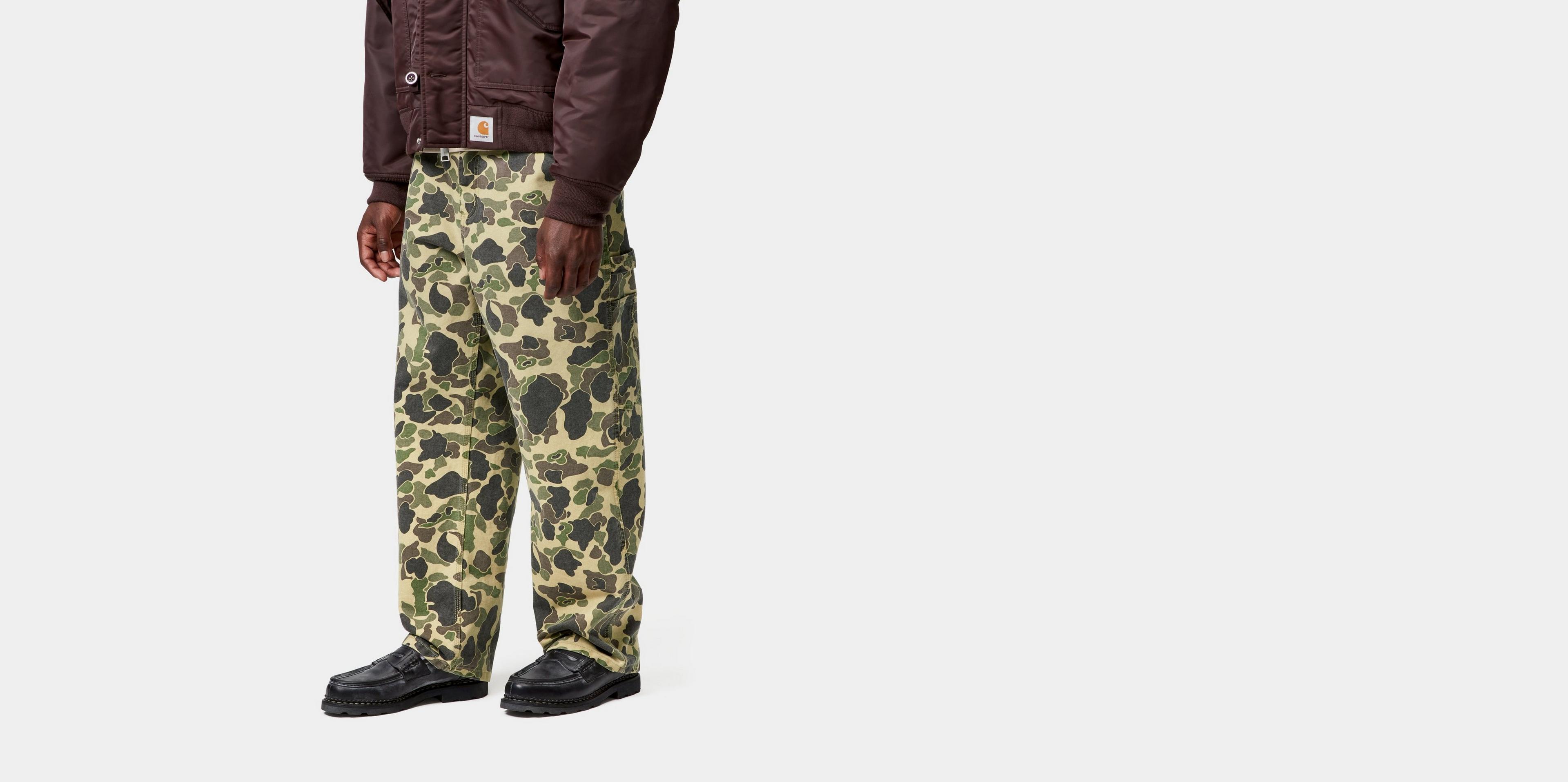Carhartt WIP Duck Single Knee Pant, Camo Duck, Green | Official