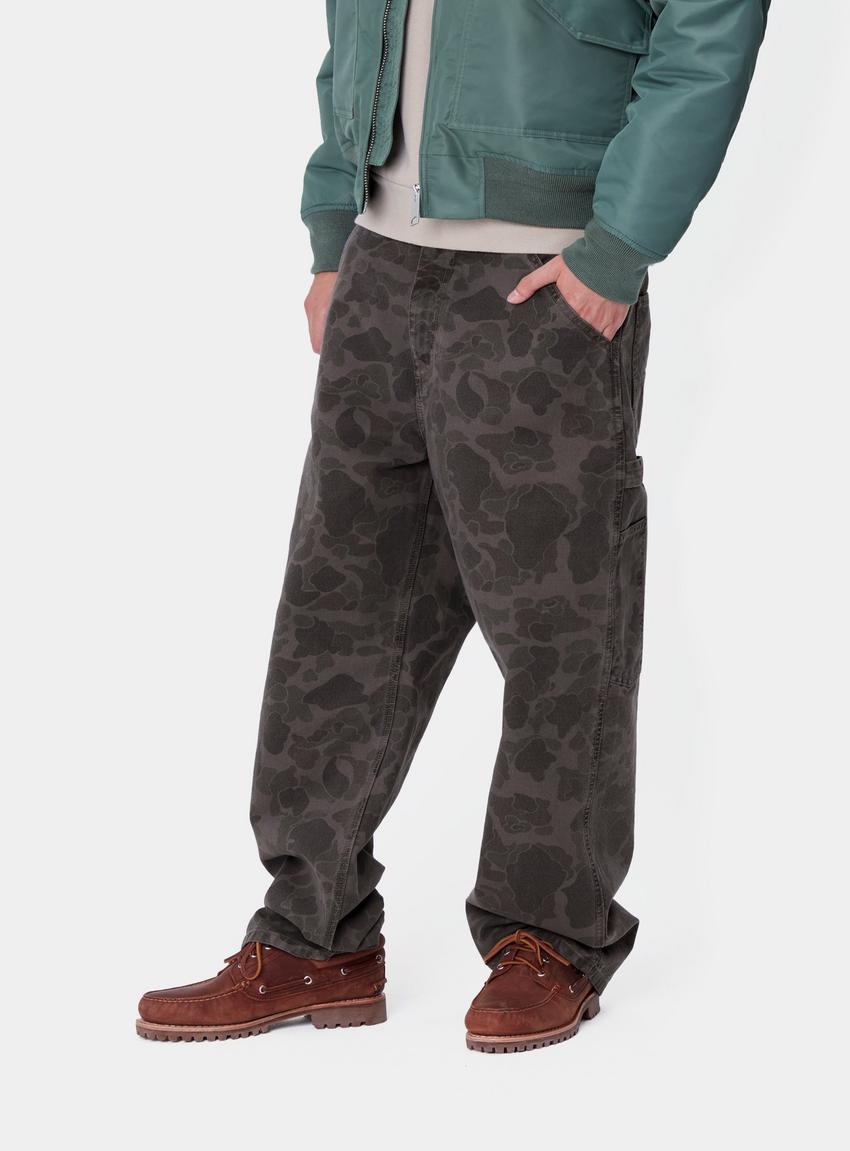 Carhartt WIP Duck Single Knee Pant, Camo Duck, Green Carhartt WIP Duck Single Knee Pant, Camo Duck, Green