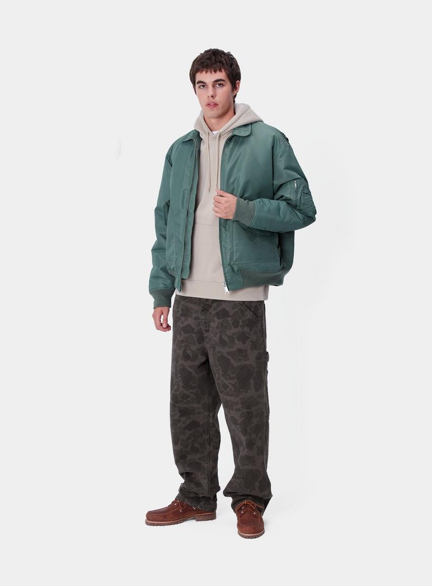 Carhartt WIP Duck Single Knee Pant, Camo Duck, Green Carhartt WIP Duck Single Knee Pant, Camo Duck, Green