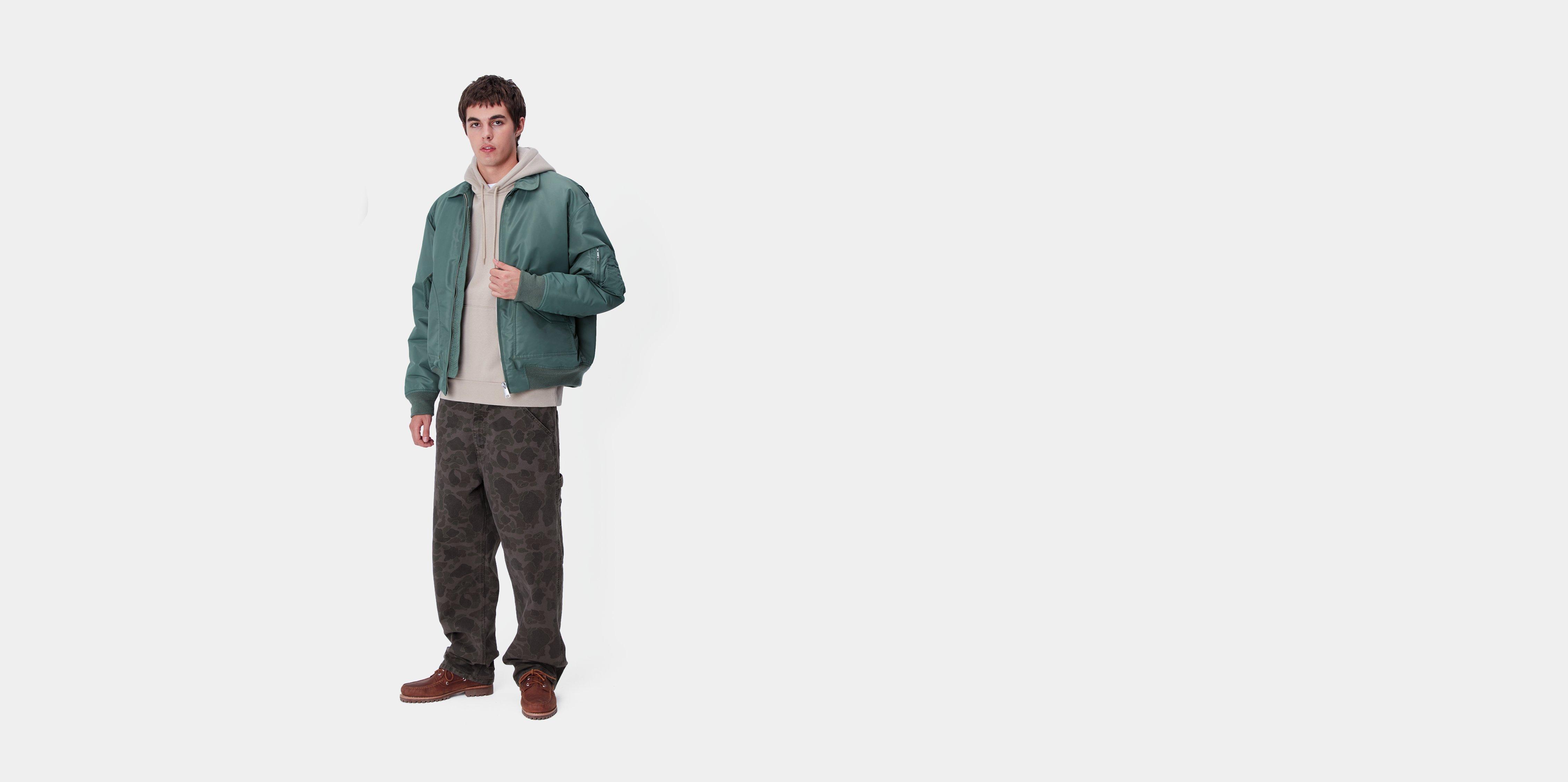 Carhartt WIP Duck Single Knee Pant, Camo Duck, Green