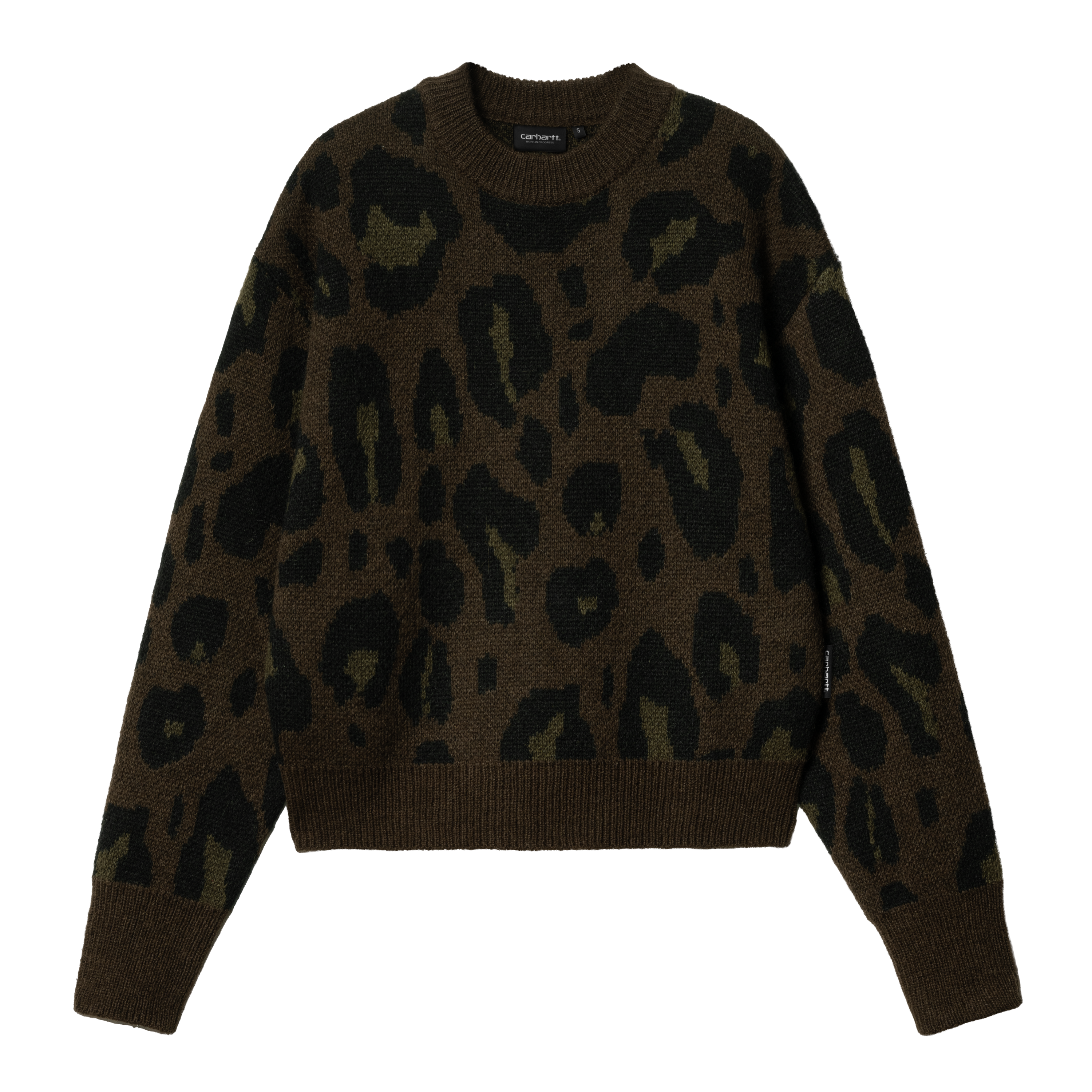 【送料&関税込】Carhartt Merton Sweater Carhartt WIP W' Merton Sweater, Camo Leo Jacquard, Tamarind