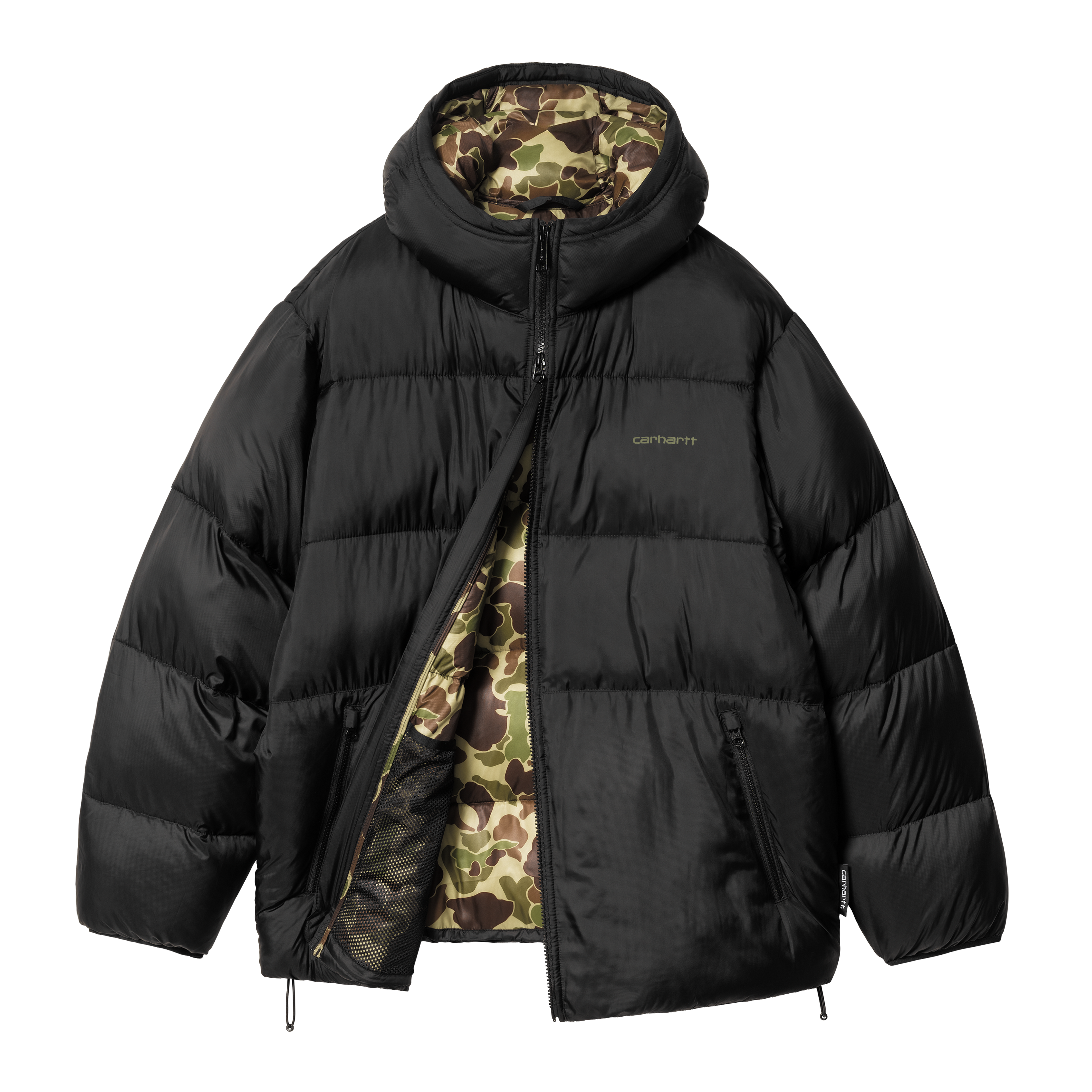 Carhartt WIP Toronto Jacket, Black / Camo Duck, Green