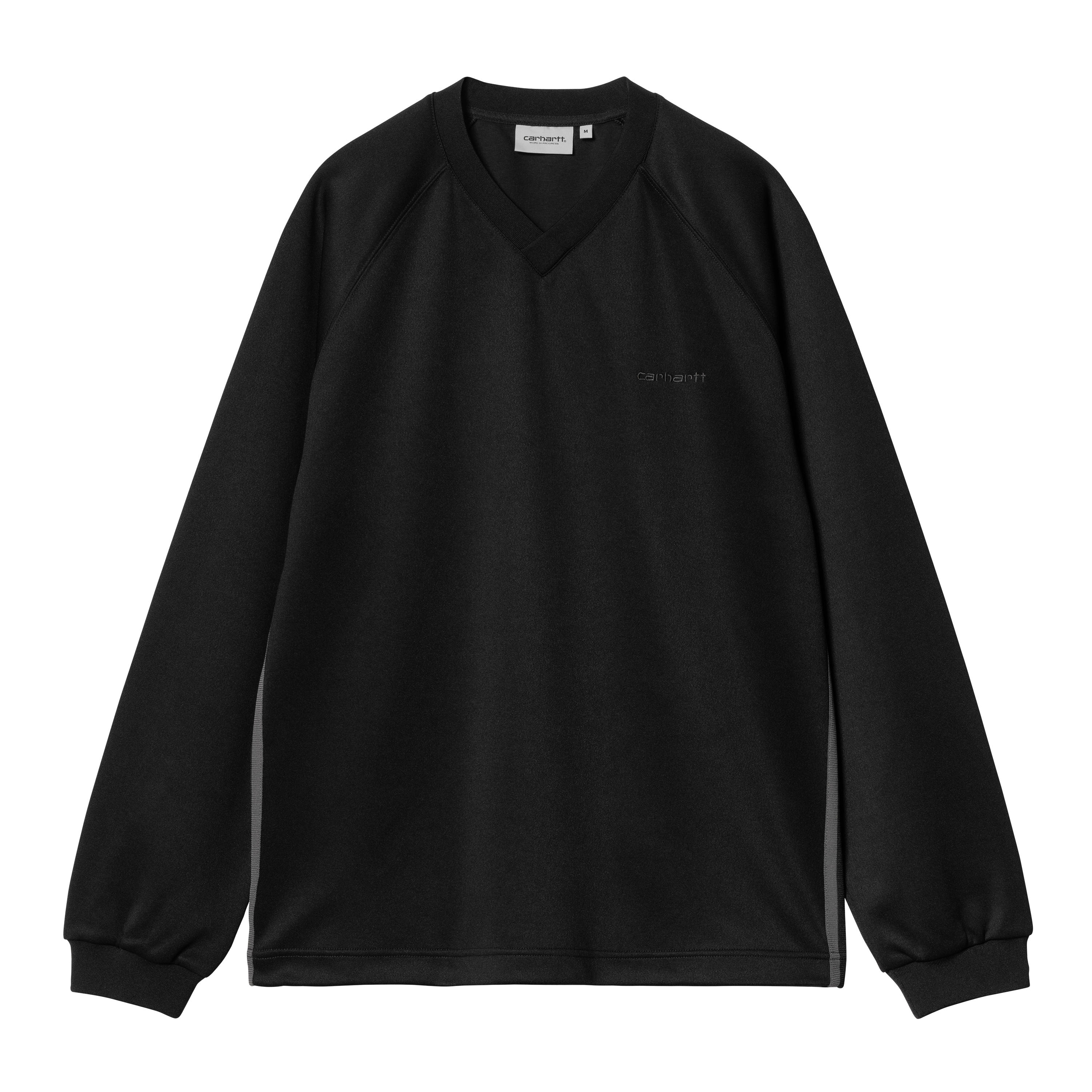 Carhartt WIP Bolan V-Neck Sweat, Black / Graphite | Official