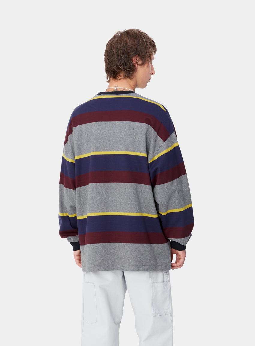 ★ドイツ発*carhartt WIP*新作*Sundling 長袖Tシャツ/DEEP★ Carhartt WIP L/S Sundling T-Shirt, Sundling Stripe, Aura