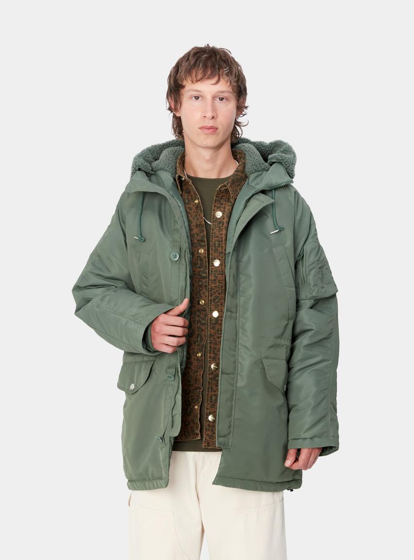 Carhartt WIP Hooded Olten Parka, Duck Green | Official Carhartt WIP Hooded Olten Parka, Duck Green | Official