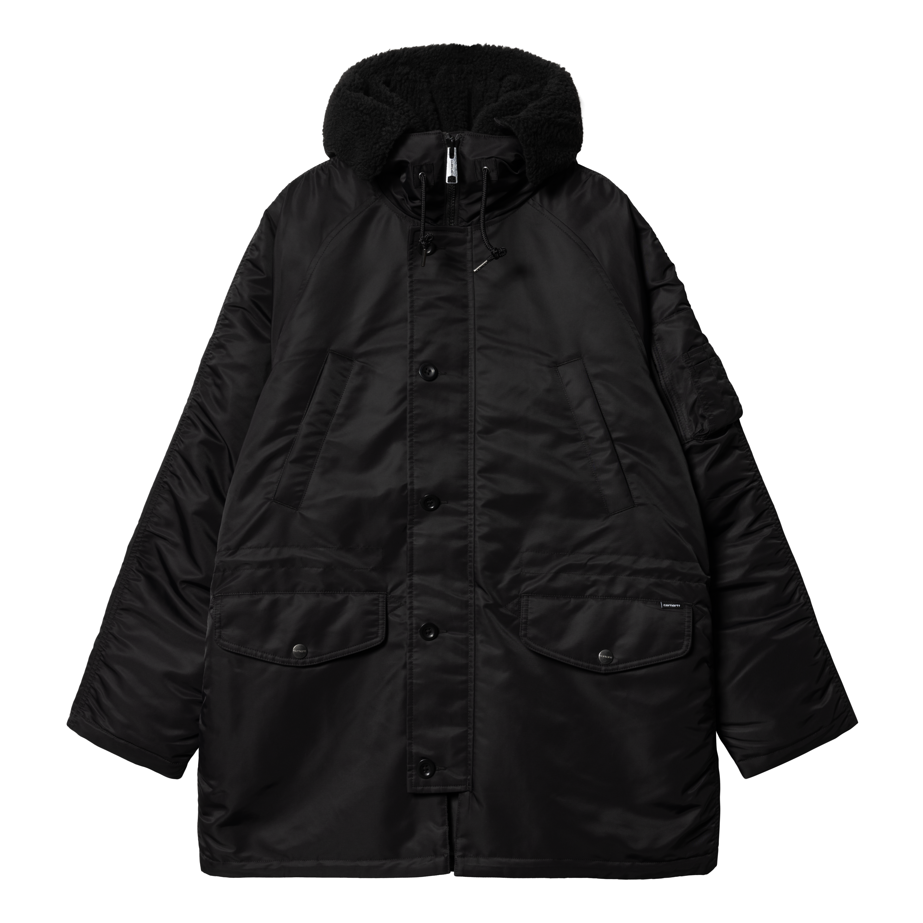 Carhartt WIP Hooded Olten Parka em Preto