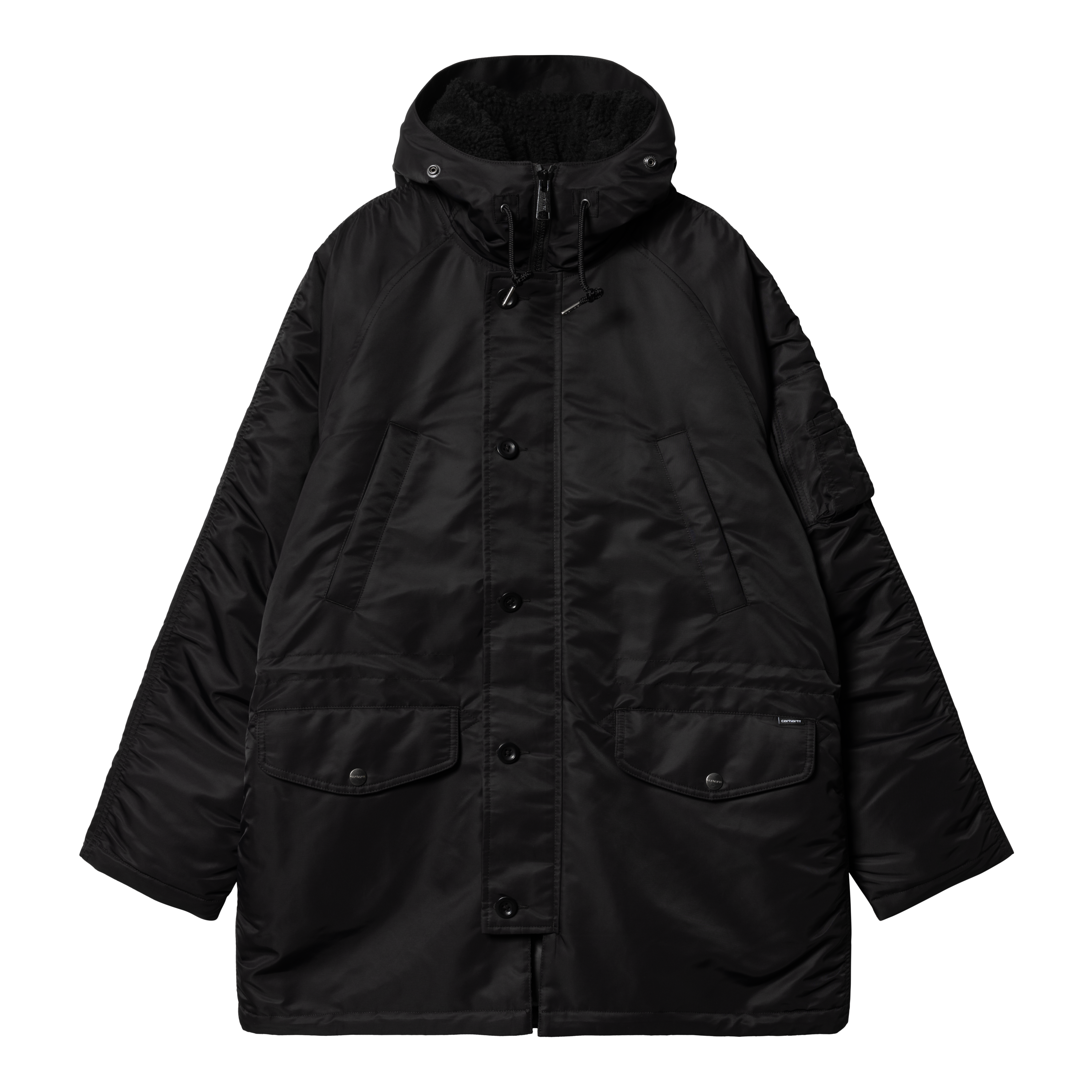 Carhartt WIP Hooded Olten Parka in Black