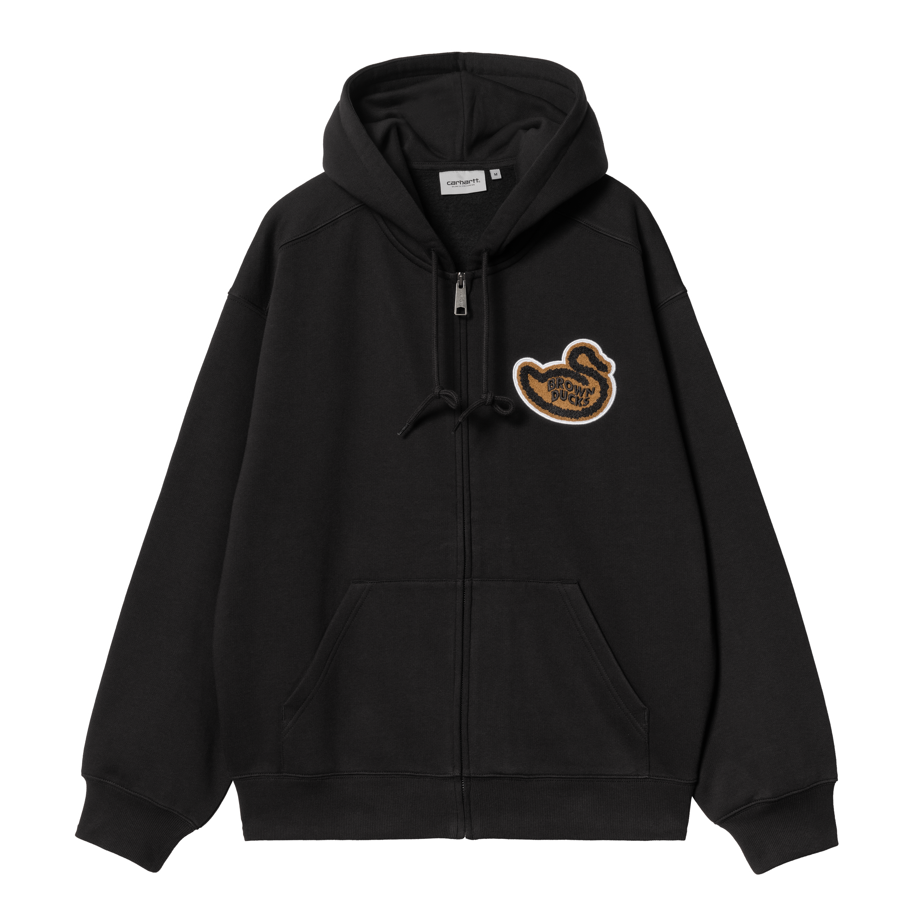 Carhartt WIP Hooded Brown Ducks Jacket, Black | Official Online Store