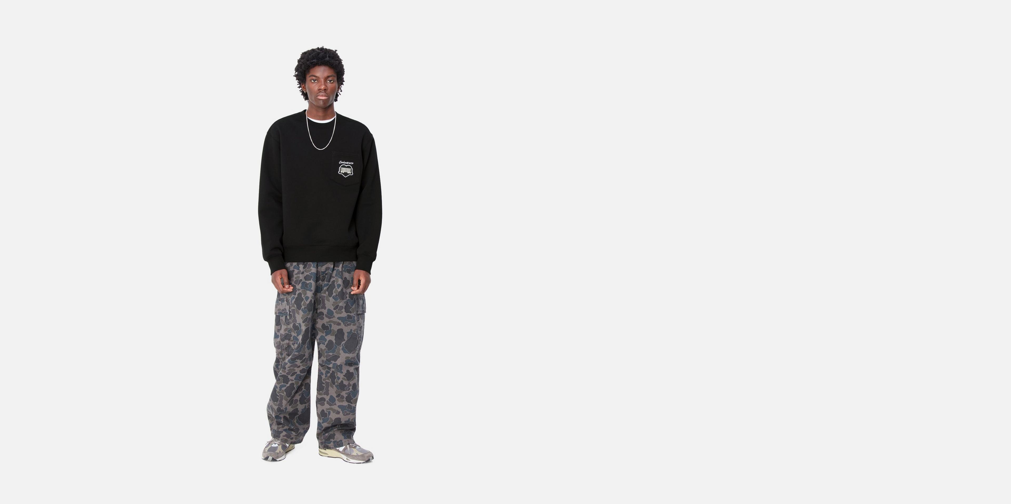 Carhartt WIP Heart Train Pocket Sweat, Black | Official