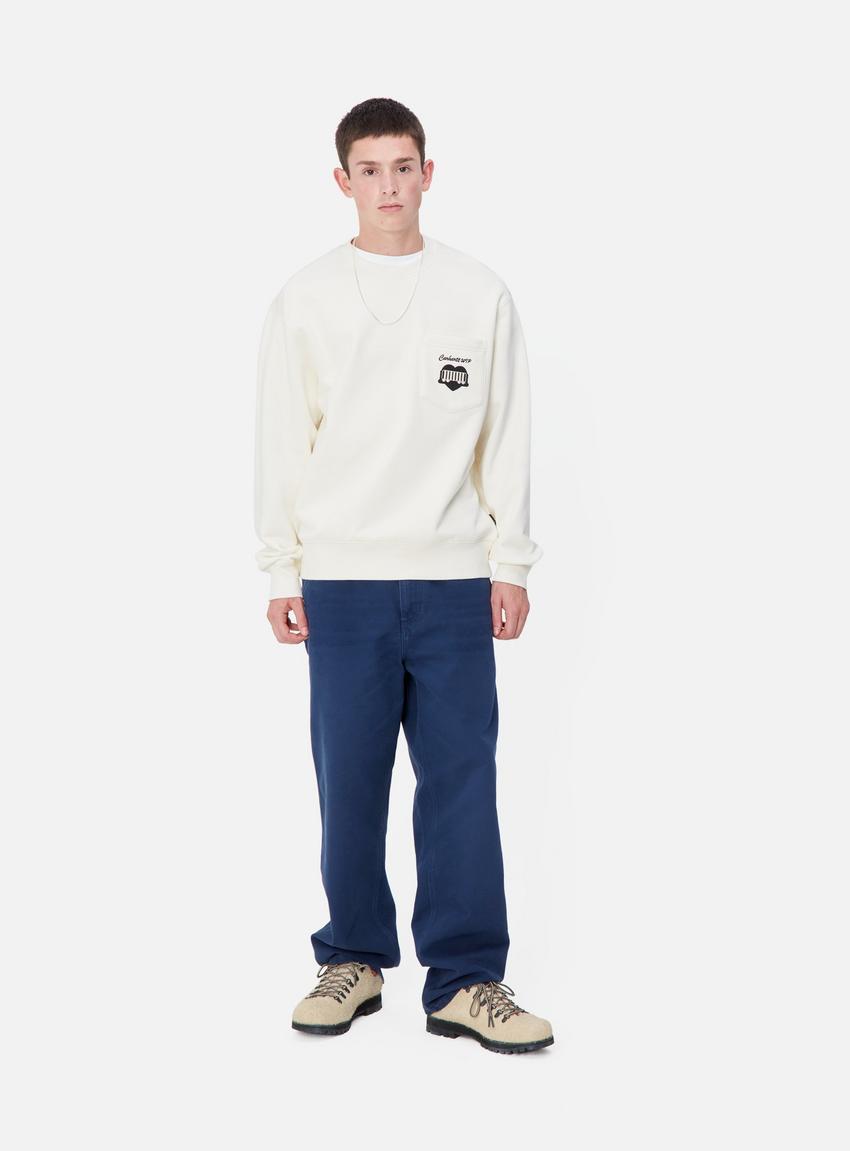 Carhartt WIP Heart Train Pocket Sweat, Wax | Official Online Carhartt WIP Heart Train Pocket Sweat, Wax | Official Online