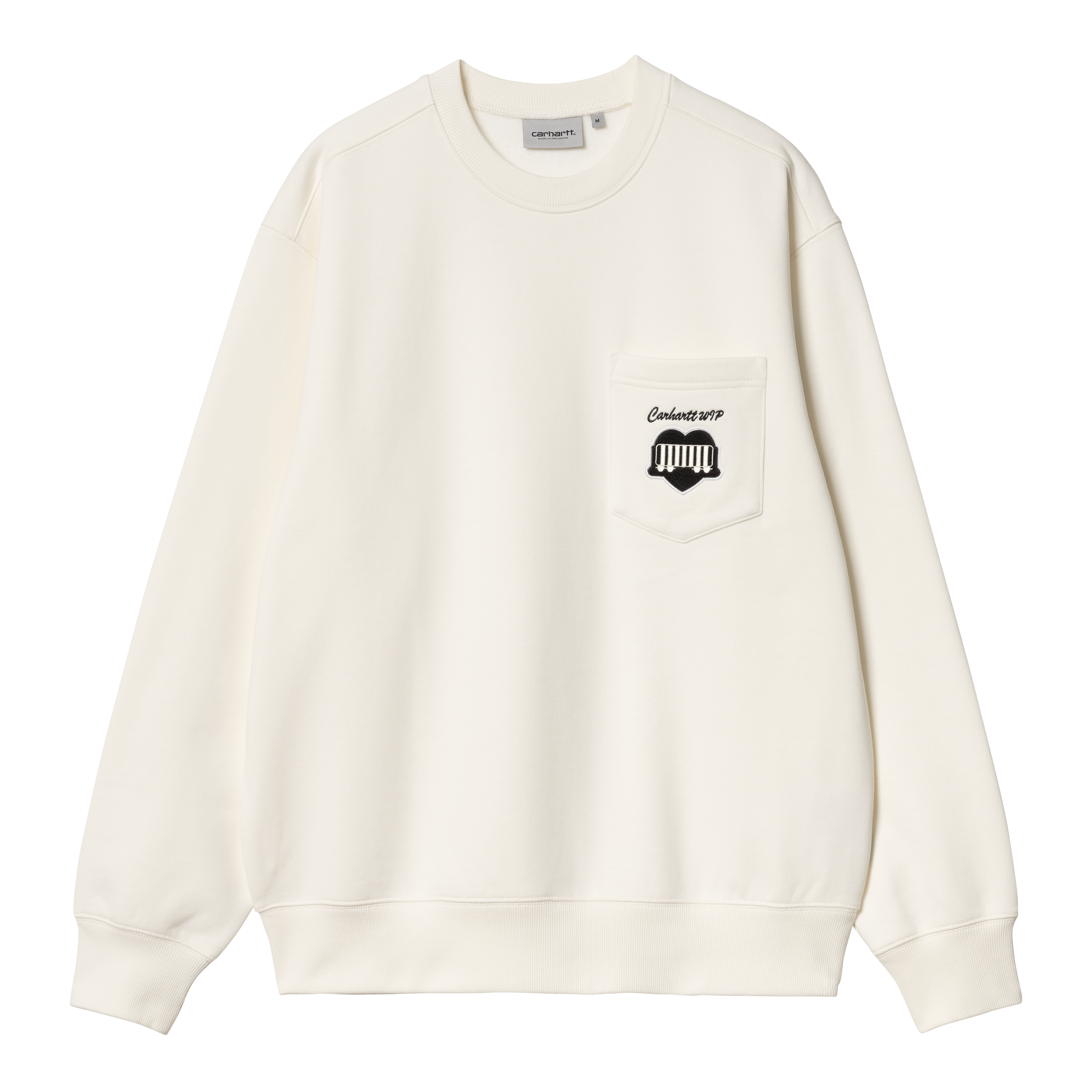 Carhartt WIP Heart Train Pocket Sweat in White