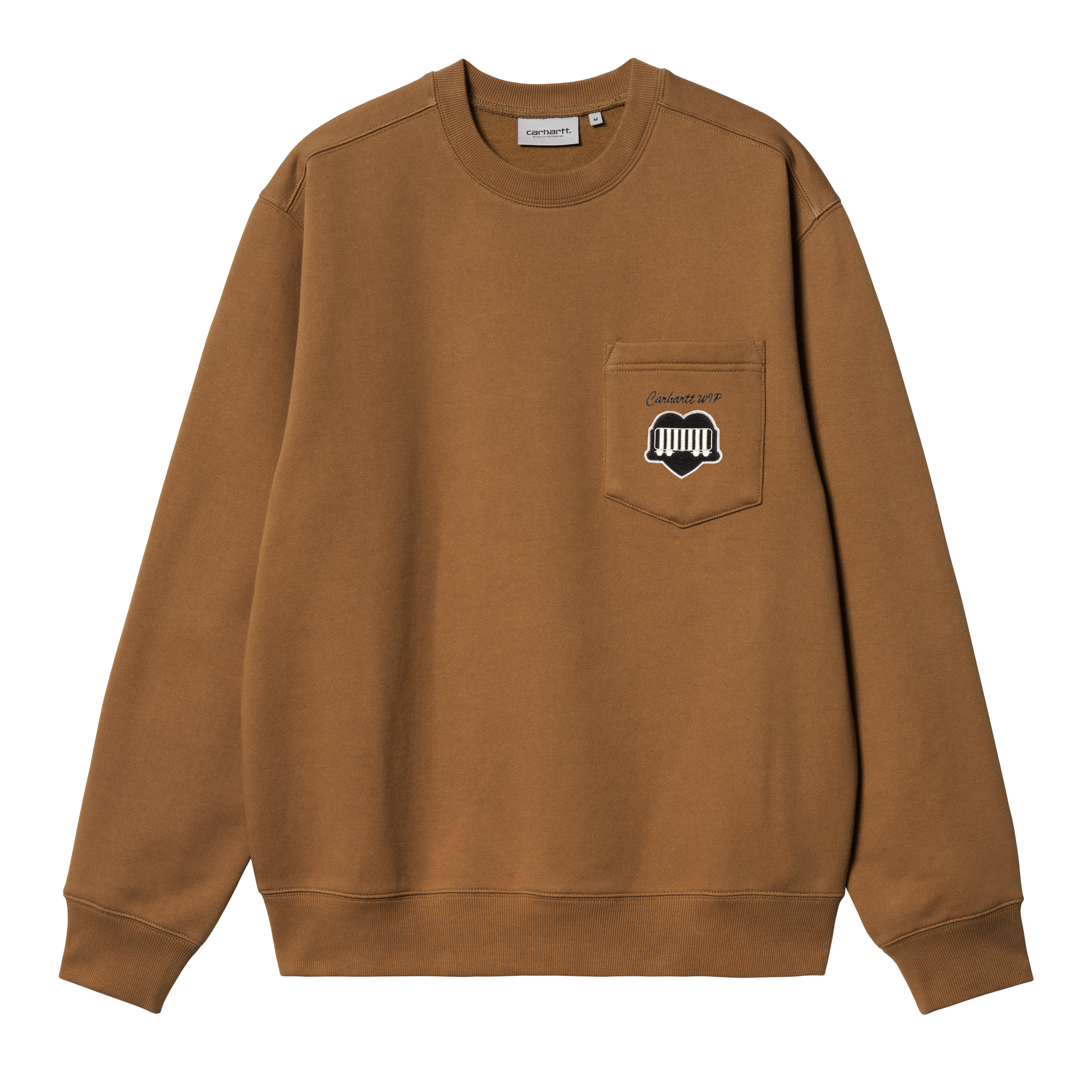 Carhartt WIP Heart Train Pocket Sweat in Brown