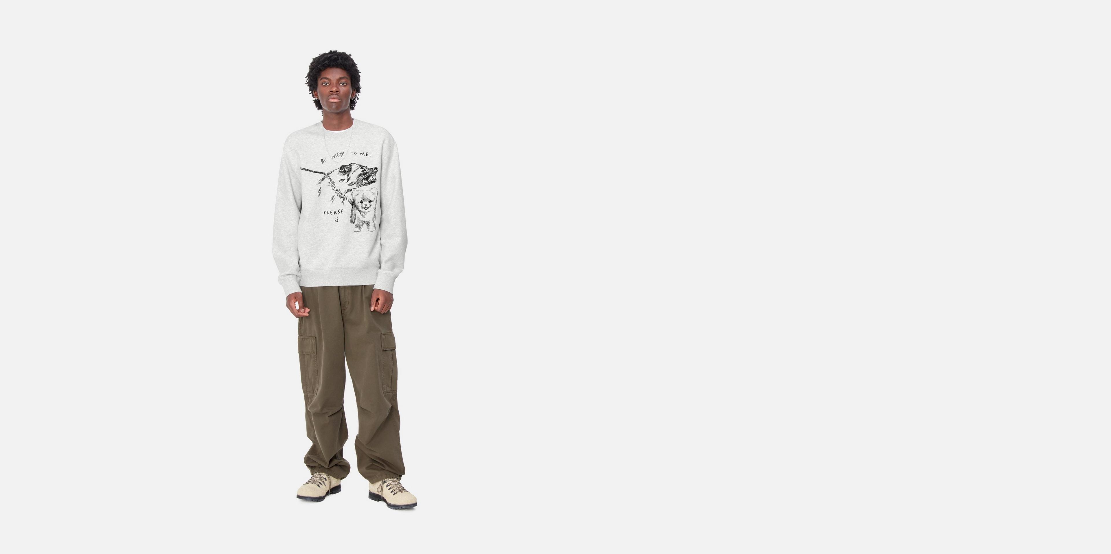 ★ドイツ発*carhartt WIP*新作*Pepe Be Nice スウェット/BL★ Carhartt WIP Pepe Be Nice Sweat, Black / White | Official