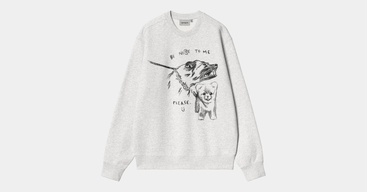 ★ドイツ発*carhartt WIP*新作*Pepe Be Nice スウェット/AH★ pepe-be-nice-sweat-ash-heather