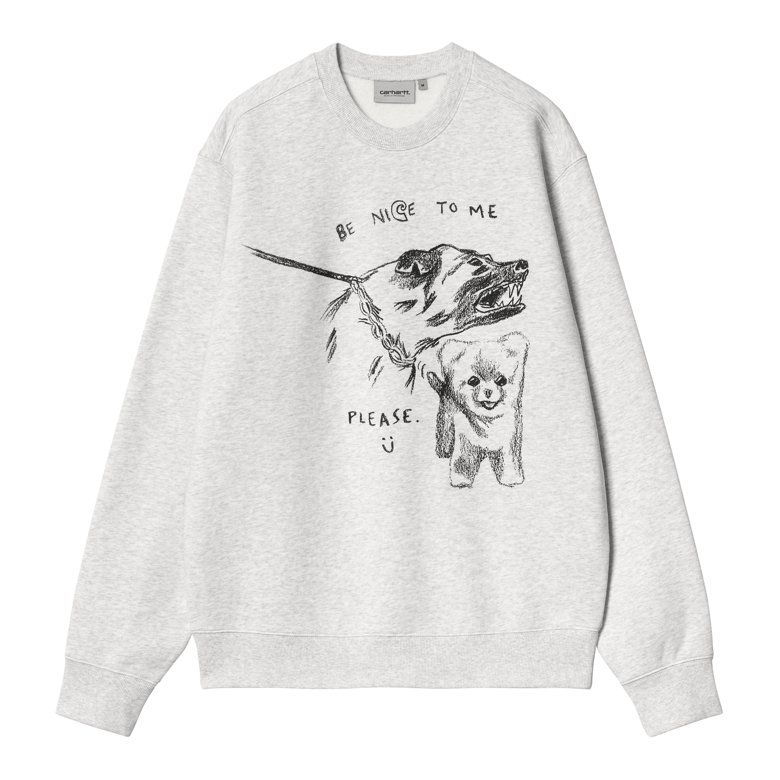 Carhartt WIP Pepe Be Nice Sweat in Grigio