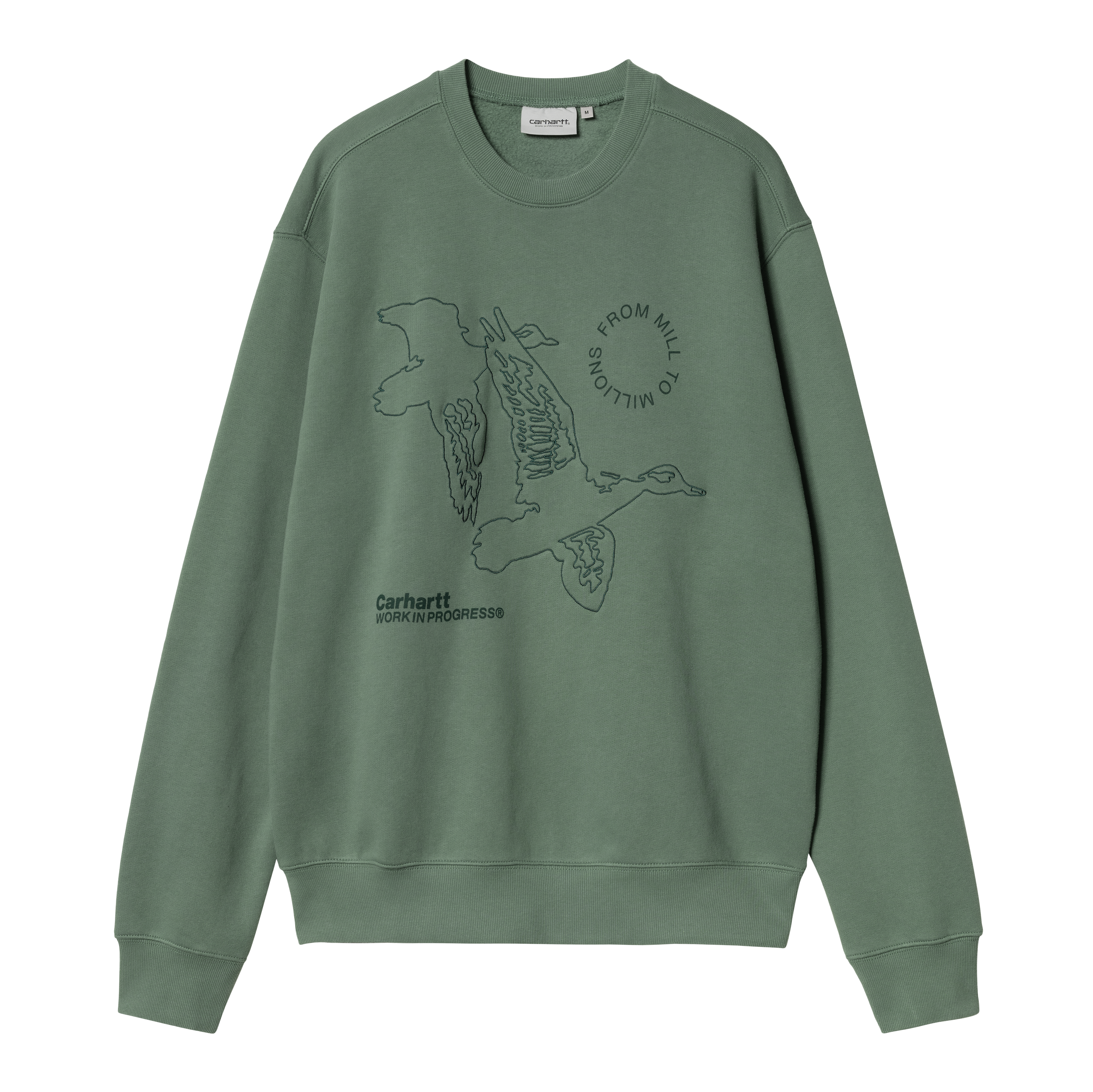 Carhartt WIP Flying Ducks Sweat in Grün