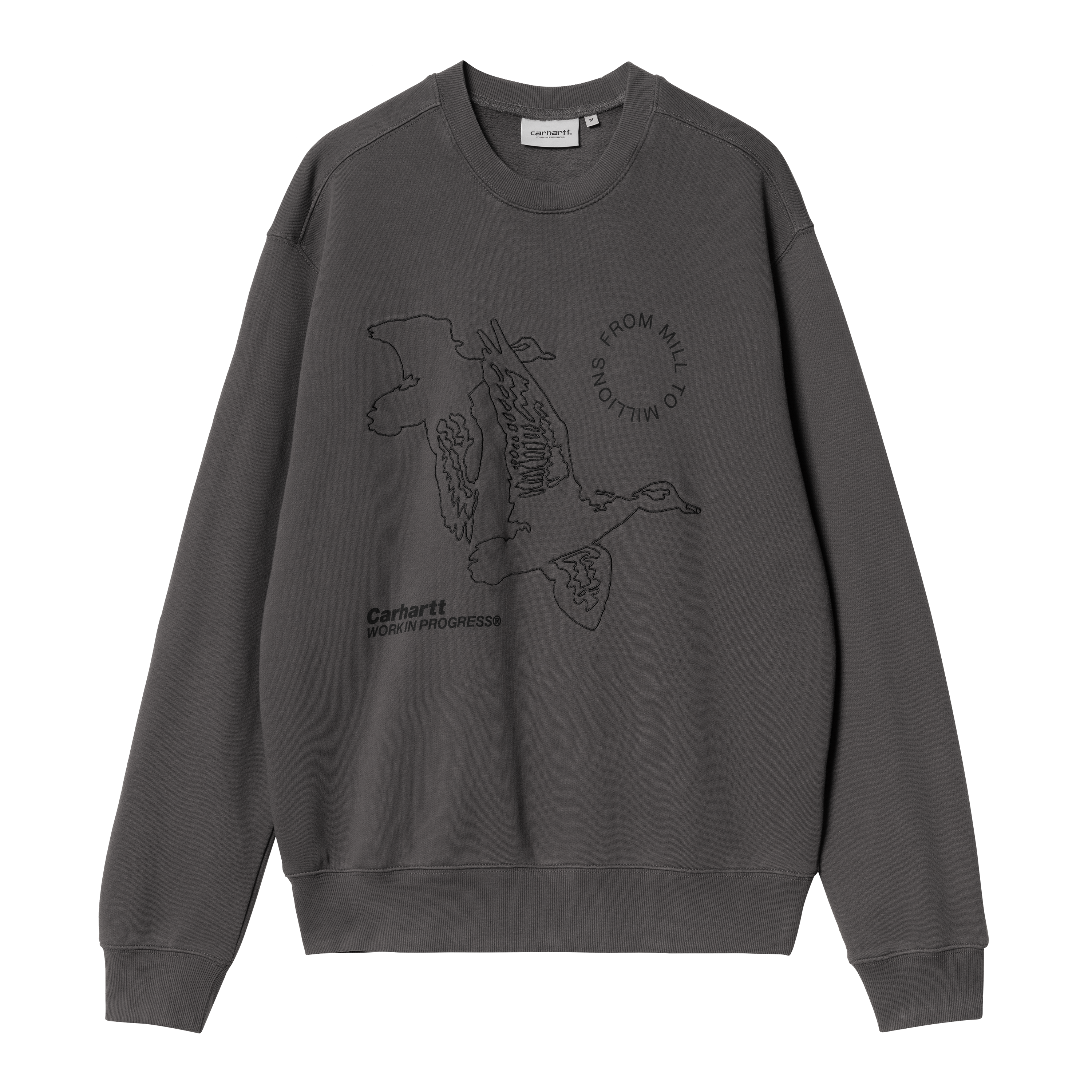 Carhartt WIP Flying Ducks Sweat em Cinzento