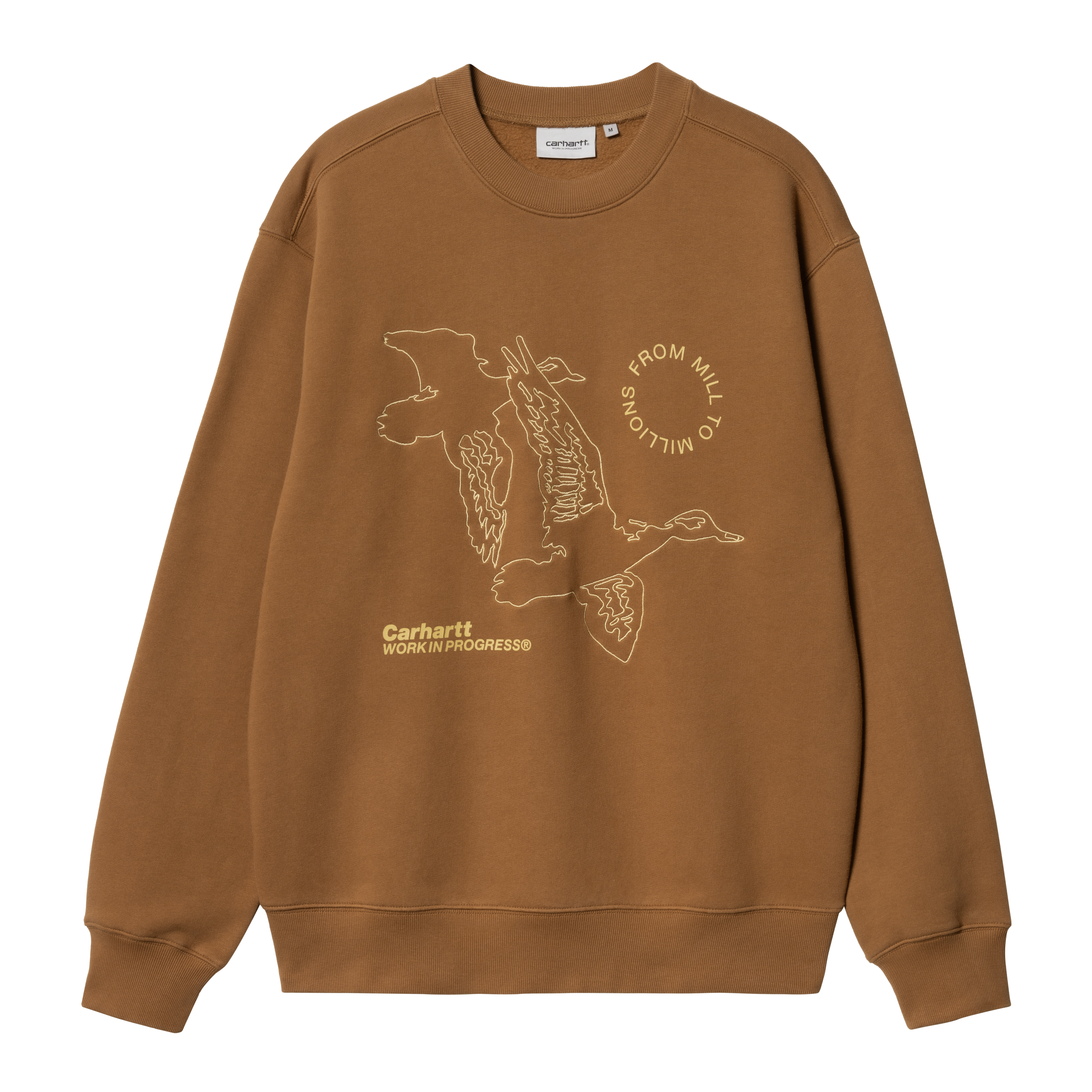 Carhartt WIP Flying Ducks Sweat in Brown