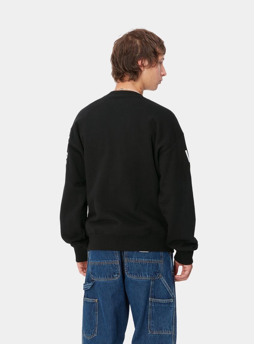 CARHARTT WIP| (Body Of Work Sweatshirt (I033939 0D2XX)) Carhartt WIP Body Of Work Sweat, Black / White | Tienda