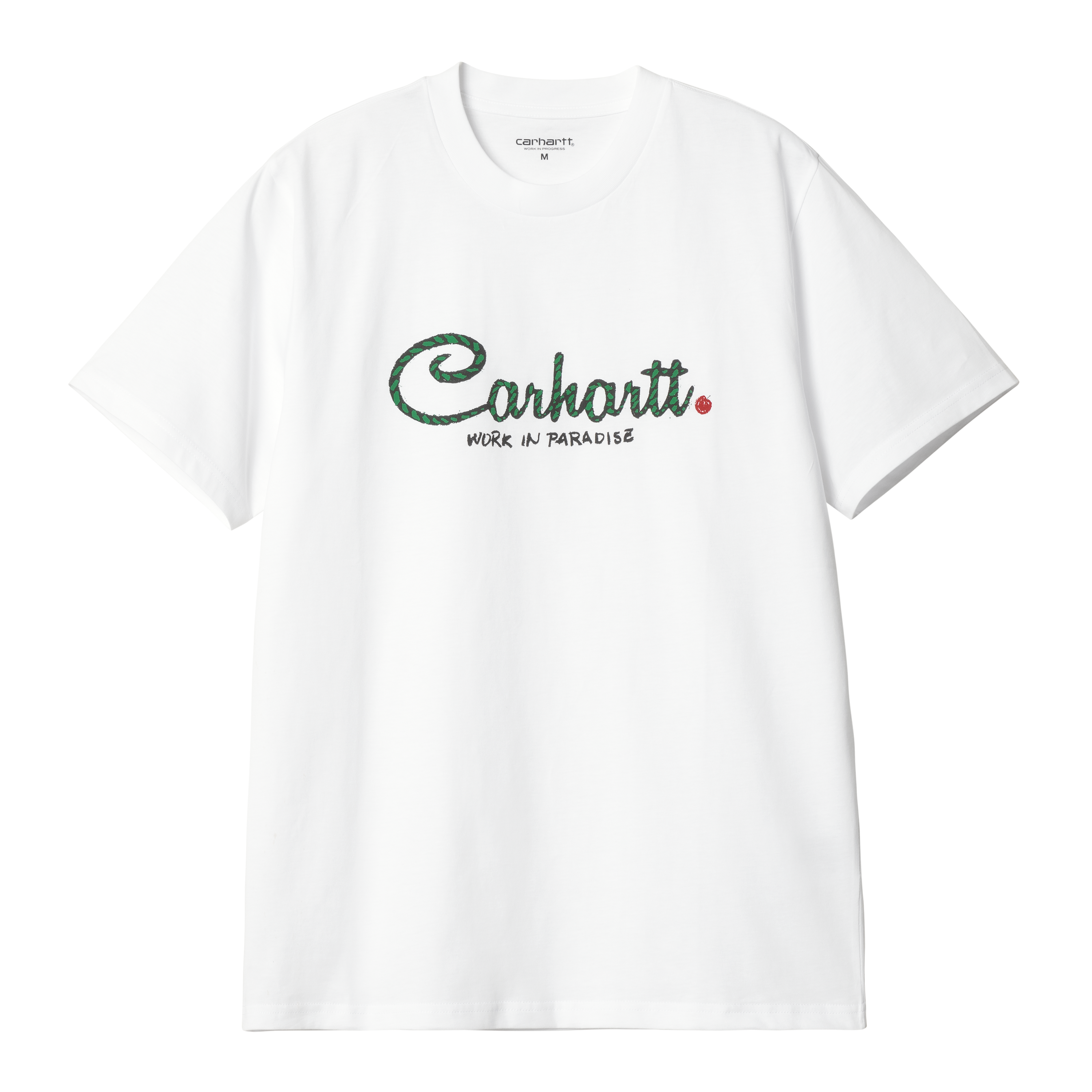 Carhartt WIP Short Sleeve Paradise Script T-Shirt em Branco