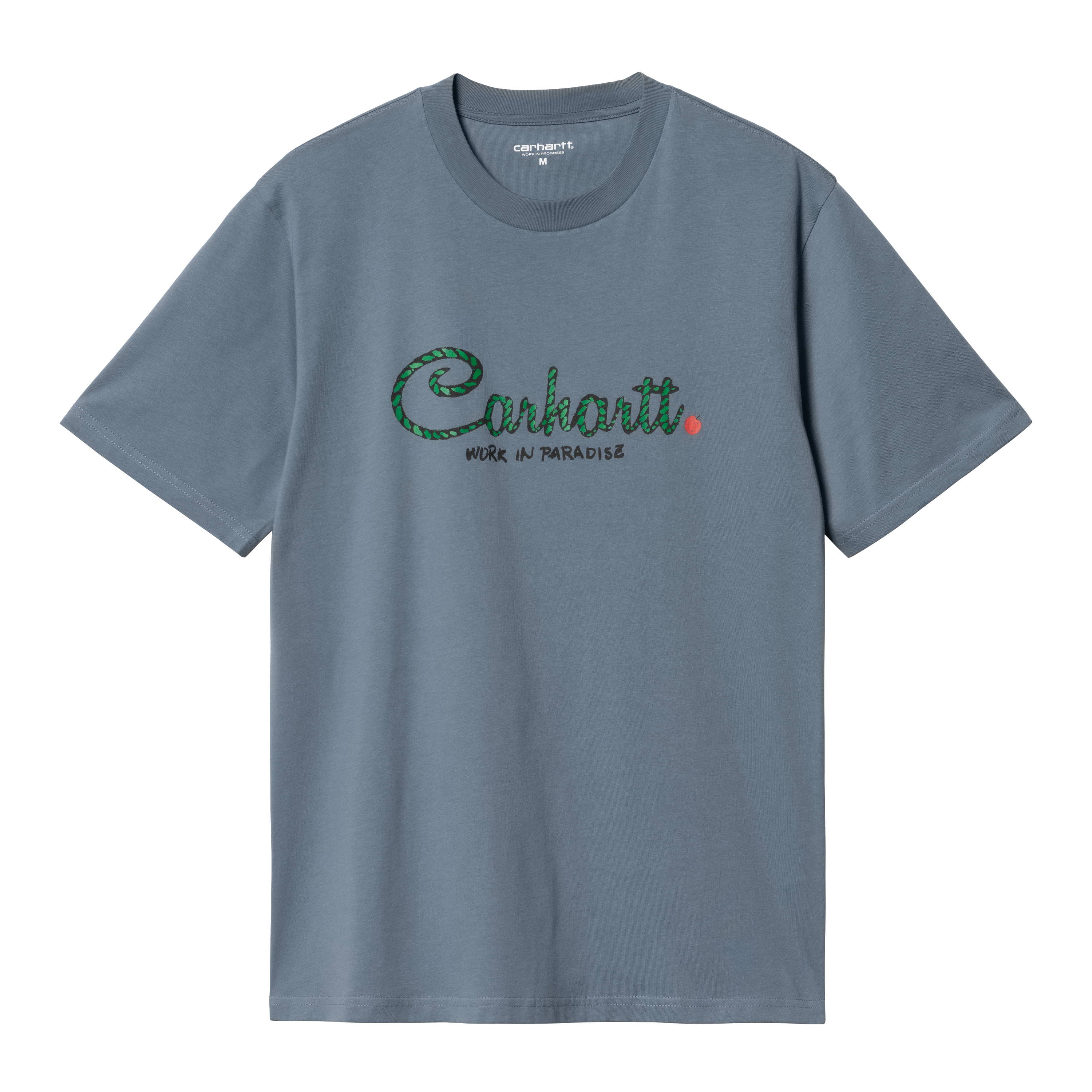 Carhartt WIP Short Sleeve Paradise Script T-Shirt em Azul