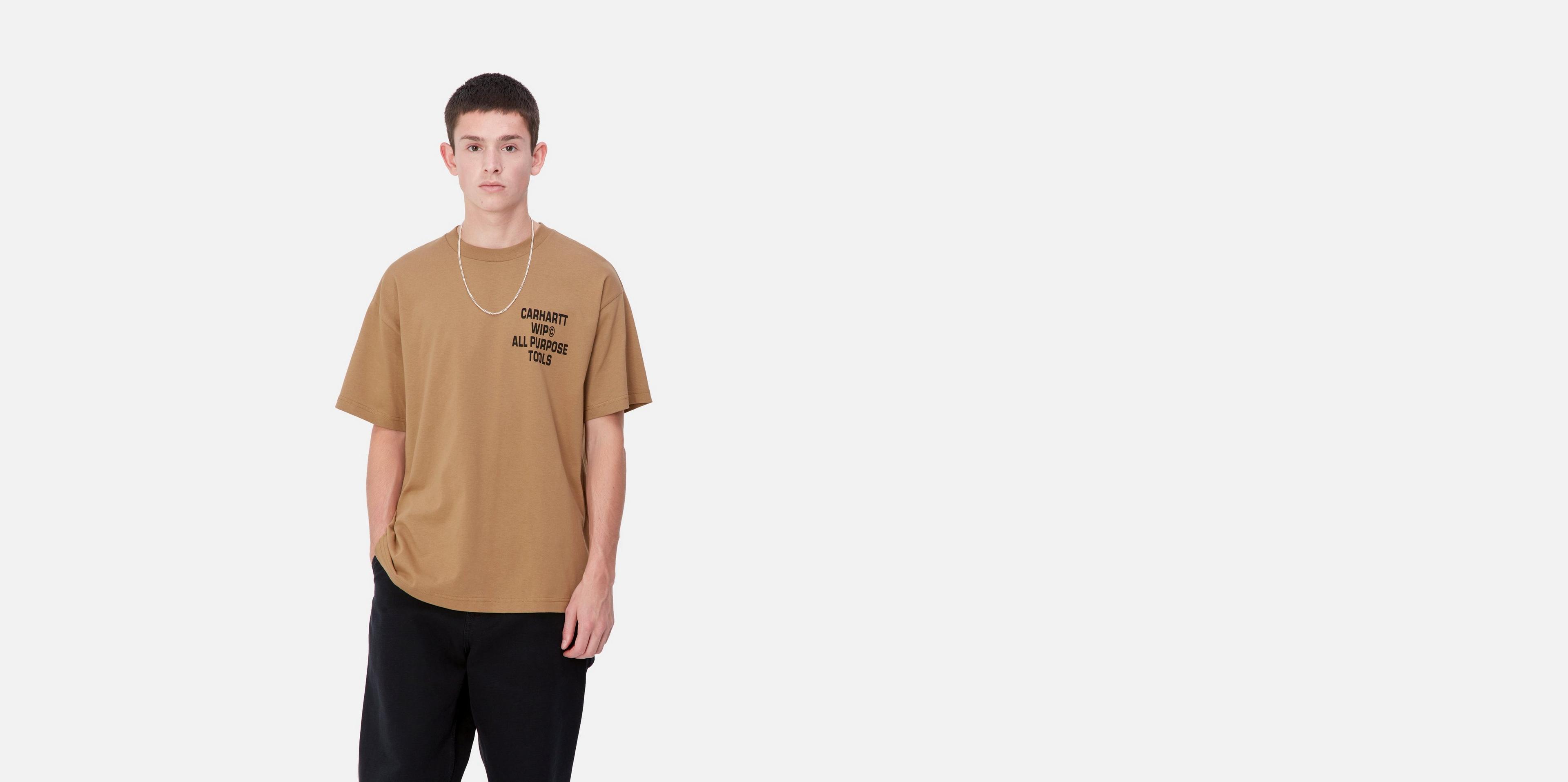 Carhartt WIP S/S Cross Screw T-Shirt, Peanut | Official