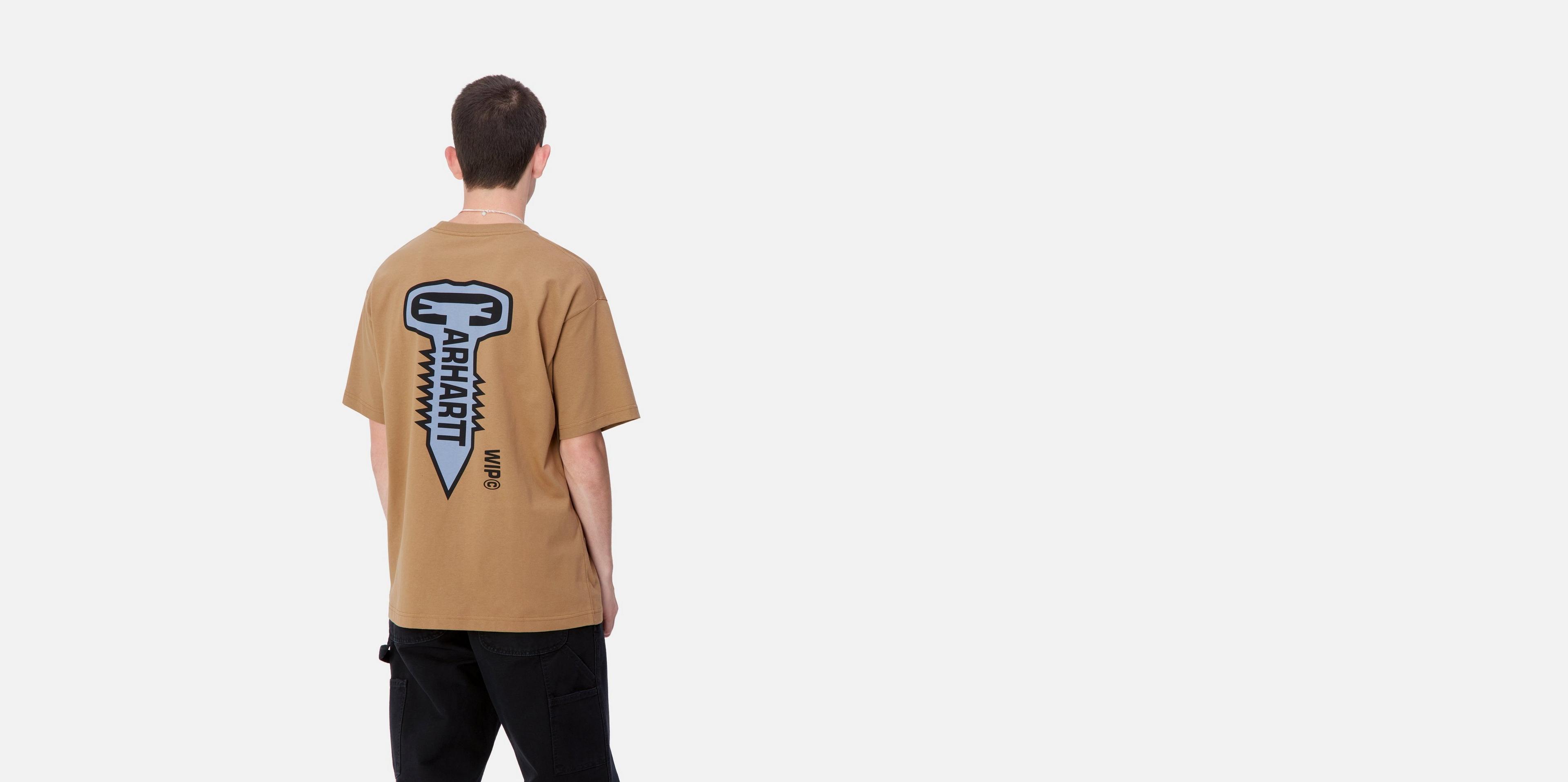 Carhartt WIP S/S Cross Screw T-Shirt, Peanut | Official