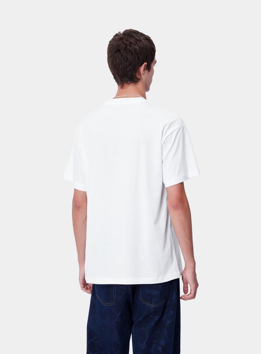 ★24-25FW新作★CARHARTT★S/S BRUSH WIP T-SHIRT Carhartt WIP S/S Brush WIP T-Shirt, White | Official Online