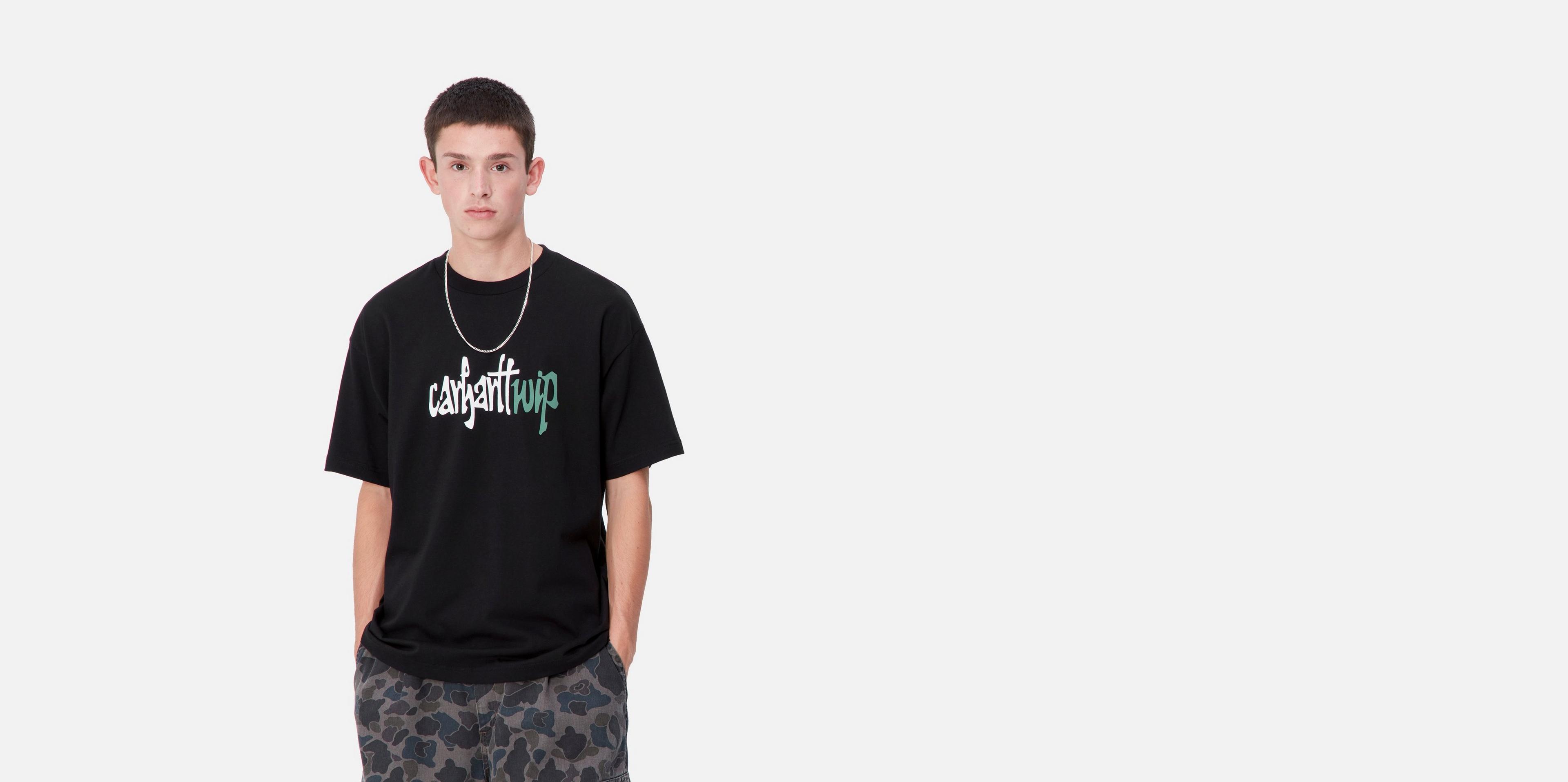 Carhartt WIP S/S Brush WIP T-Shirt, Black | Official Online